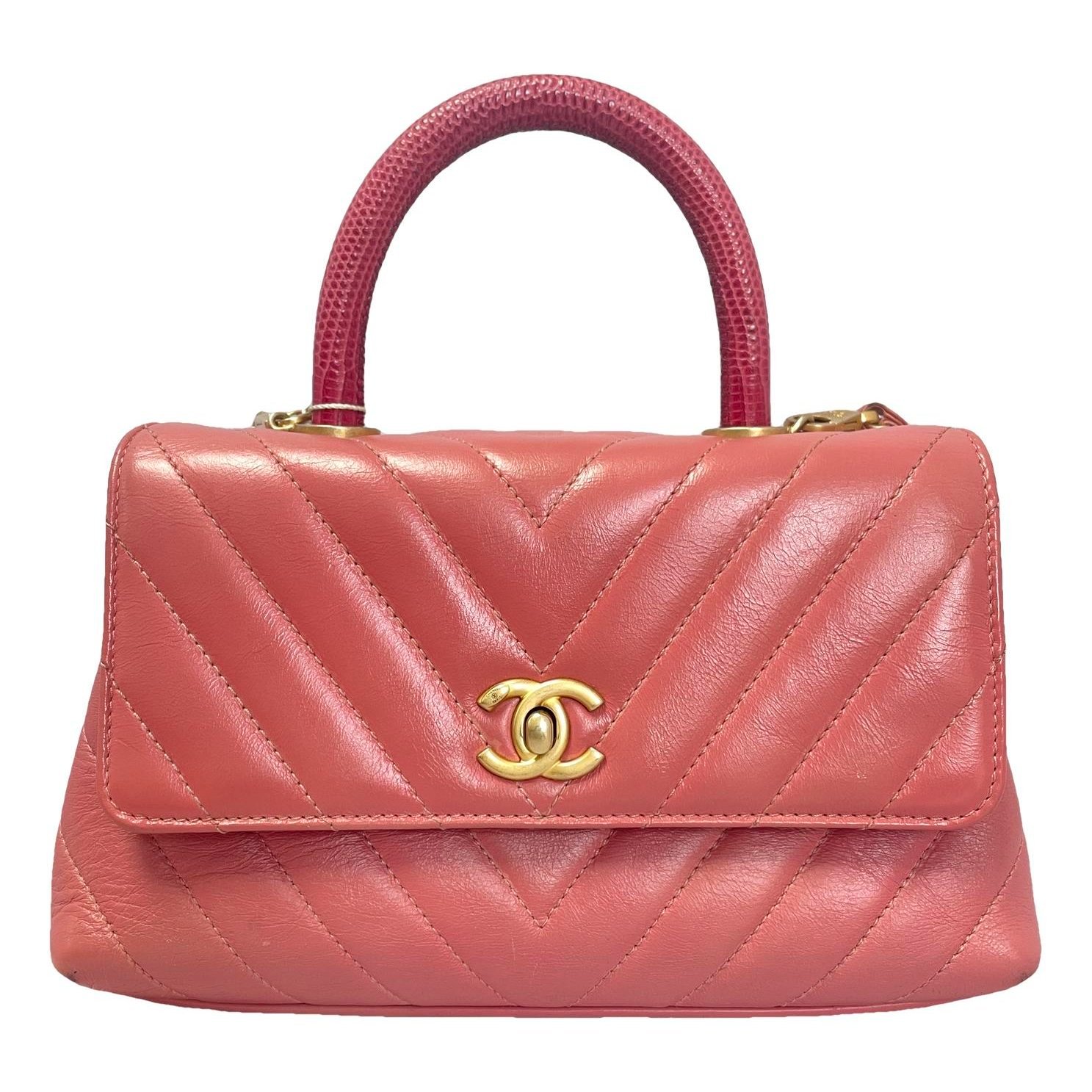 Coco Handle leather handbag