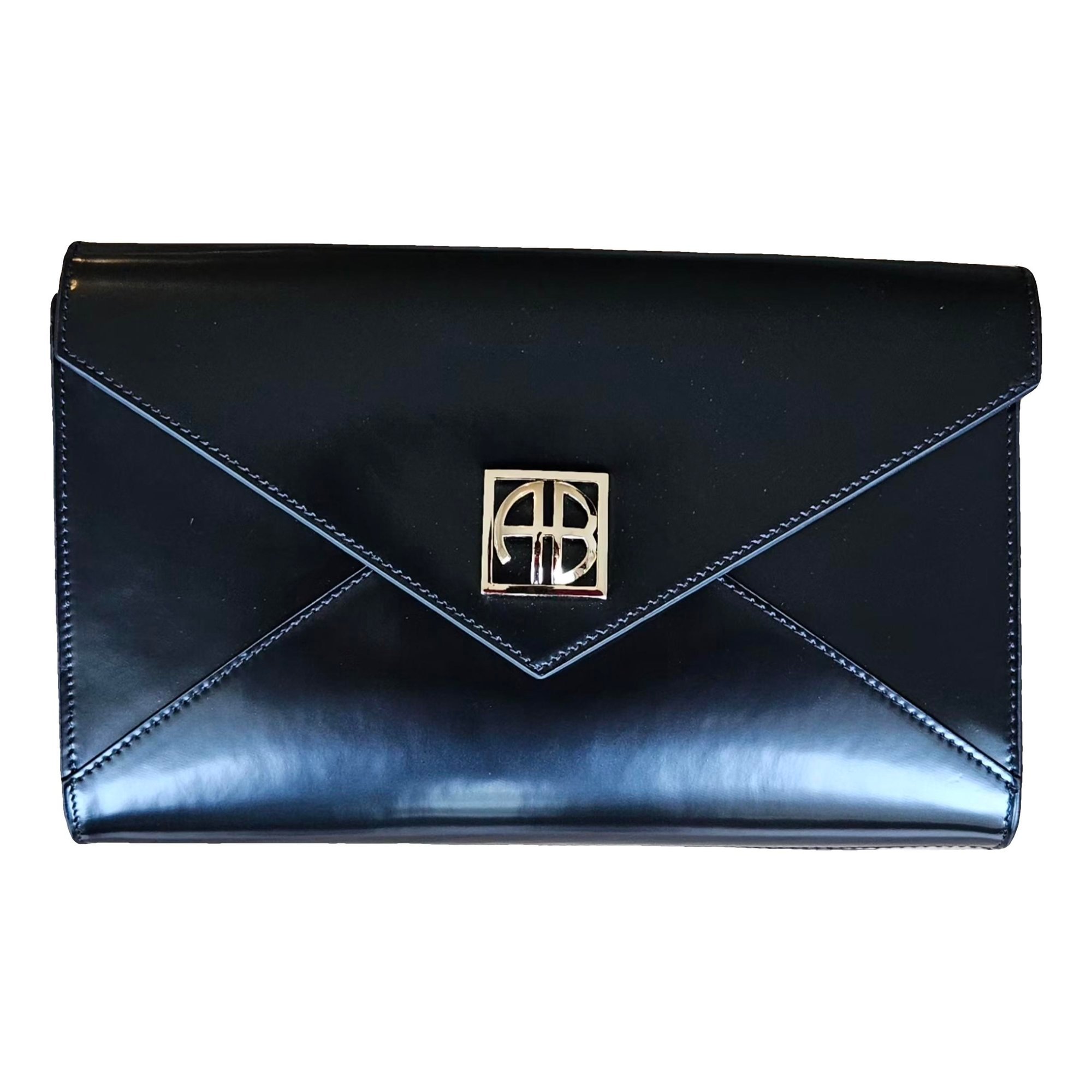 Leather clutch bag