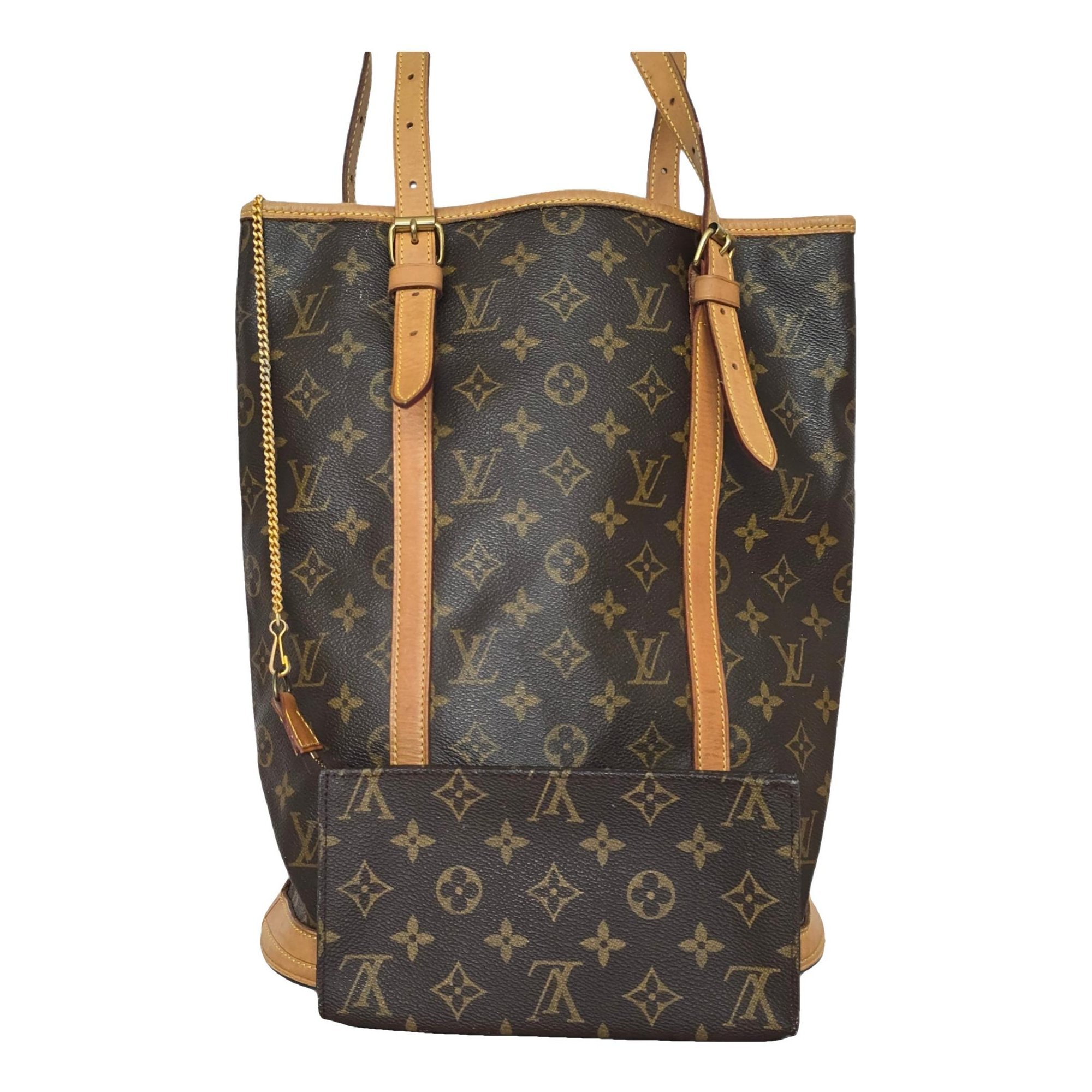 Bucket leather handbag
