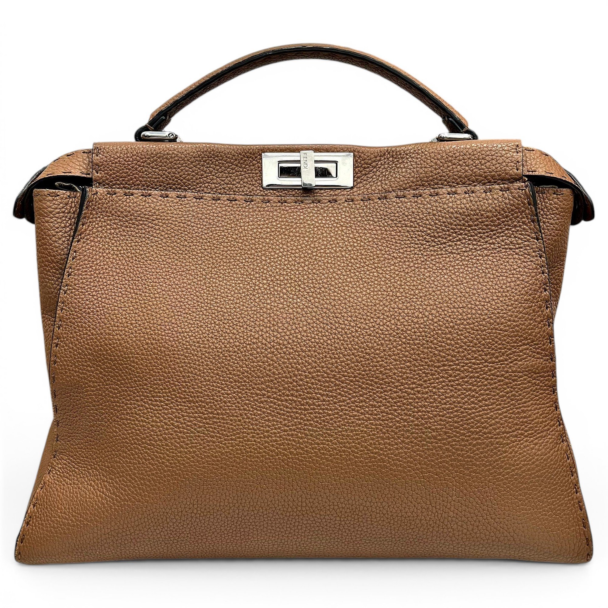 Peekaboo leather handbag