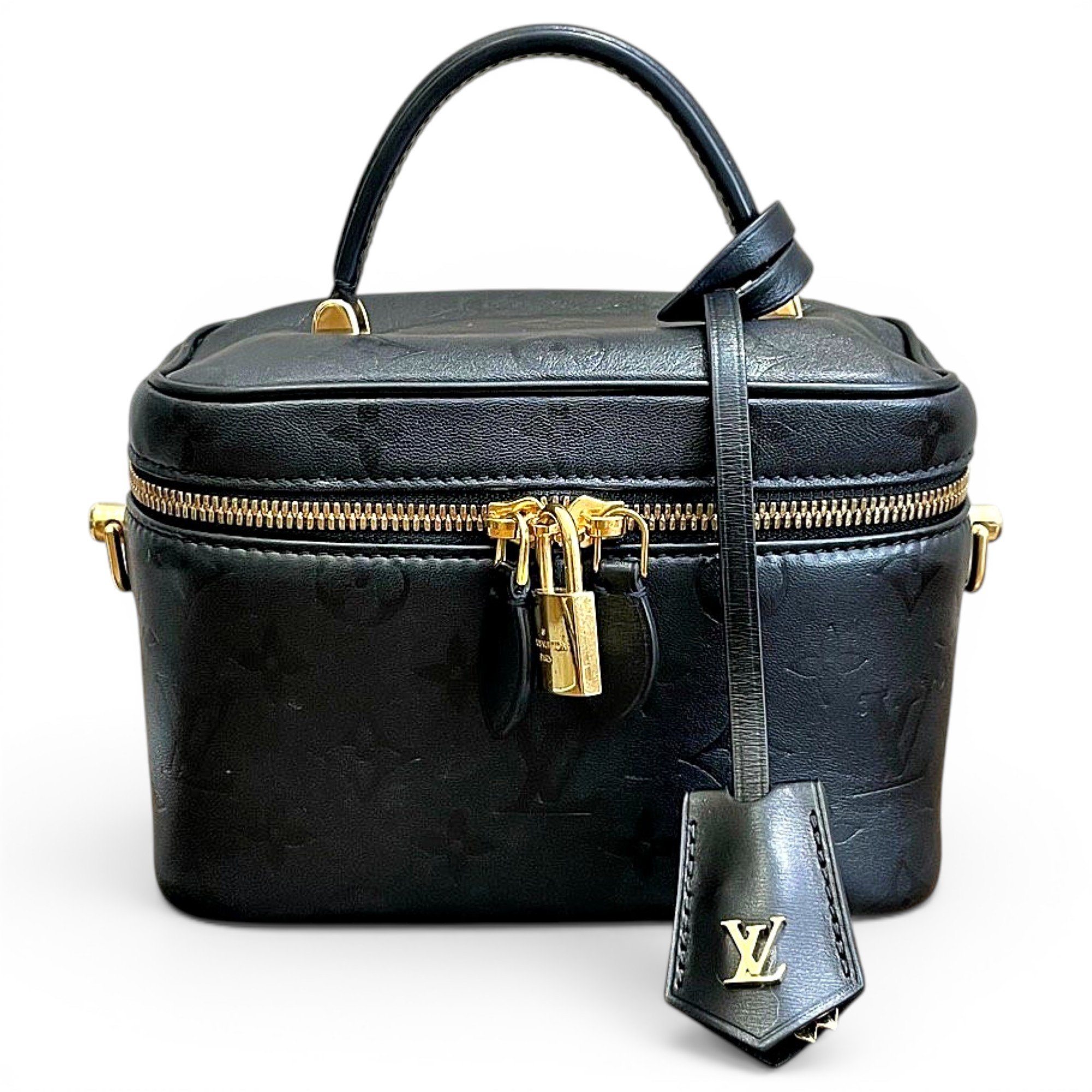 Vanity leather handbag