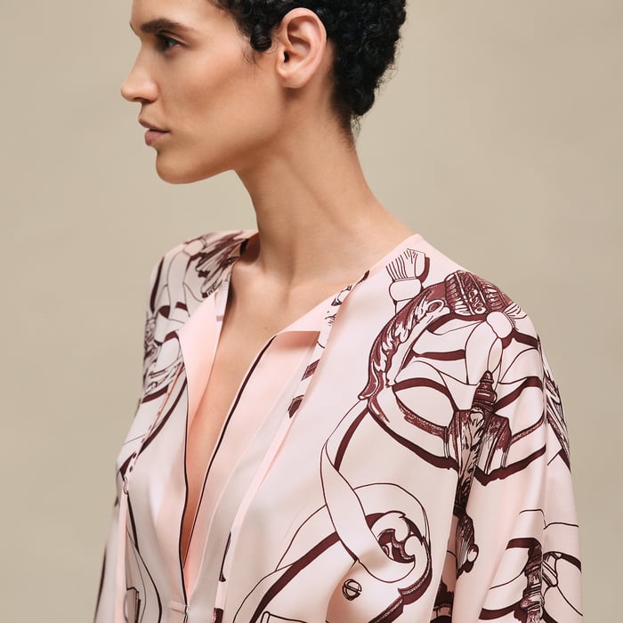 Rose Opaline "Ferronnerie Remix" Caftan