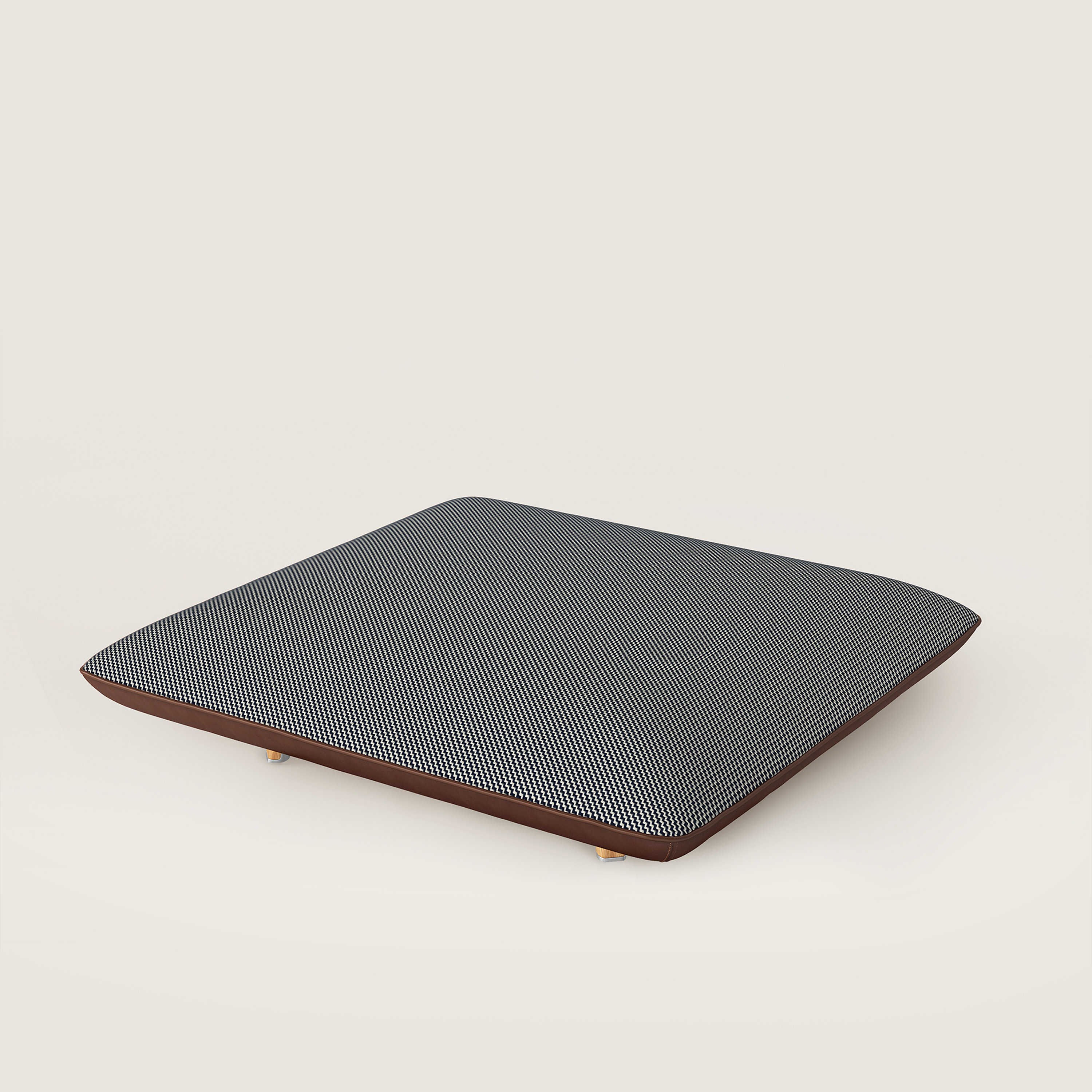 Les Necessaires d'Hermès "carre d'assise" low stool, low model