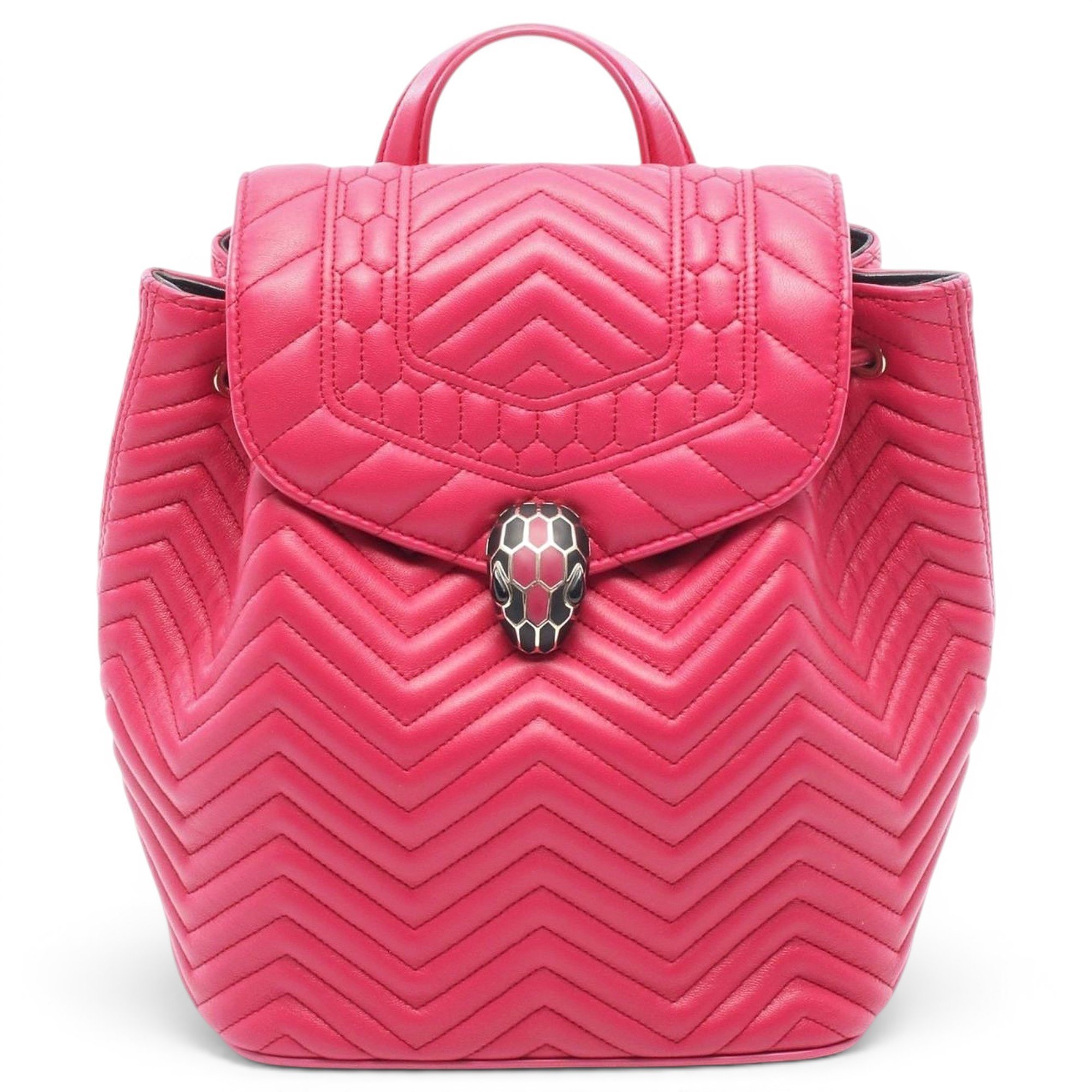 Serpenti leather backpack