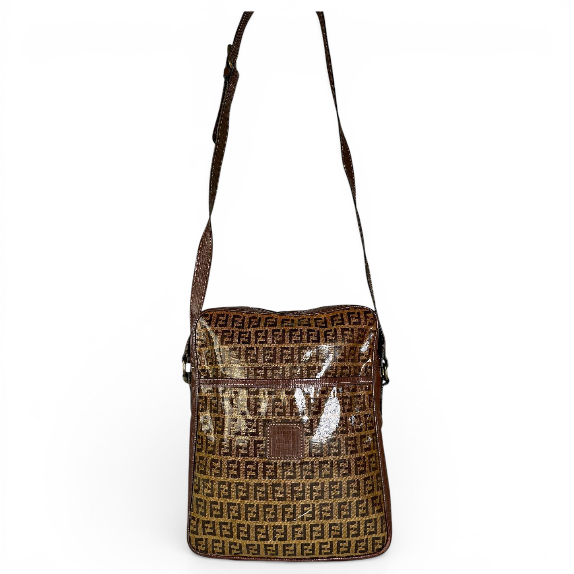 Baguette patent leather handbag
