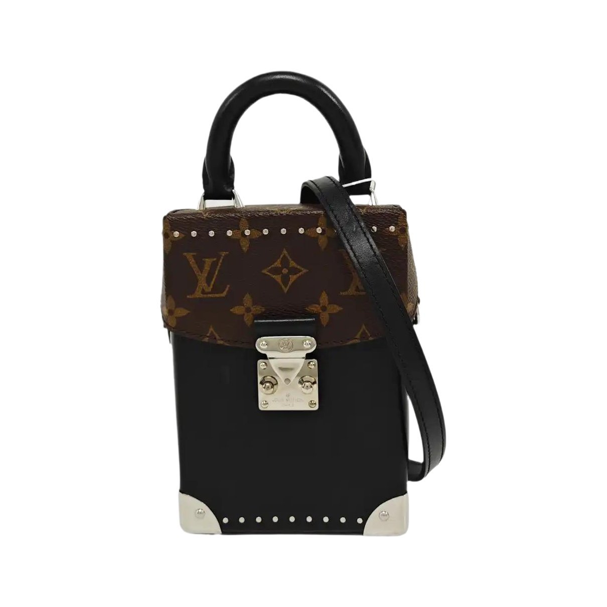 Camera Box leather handbag