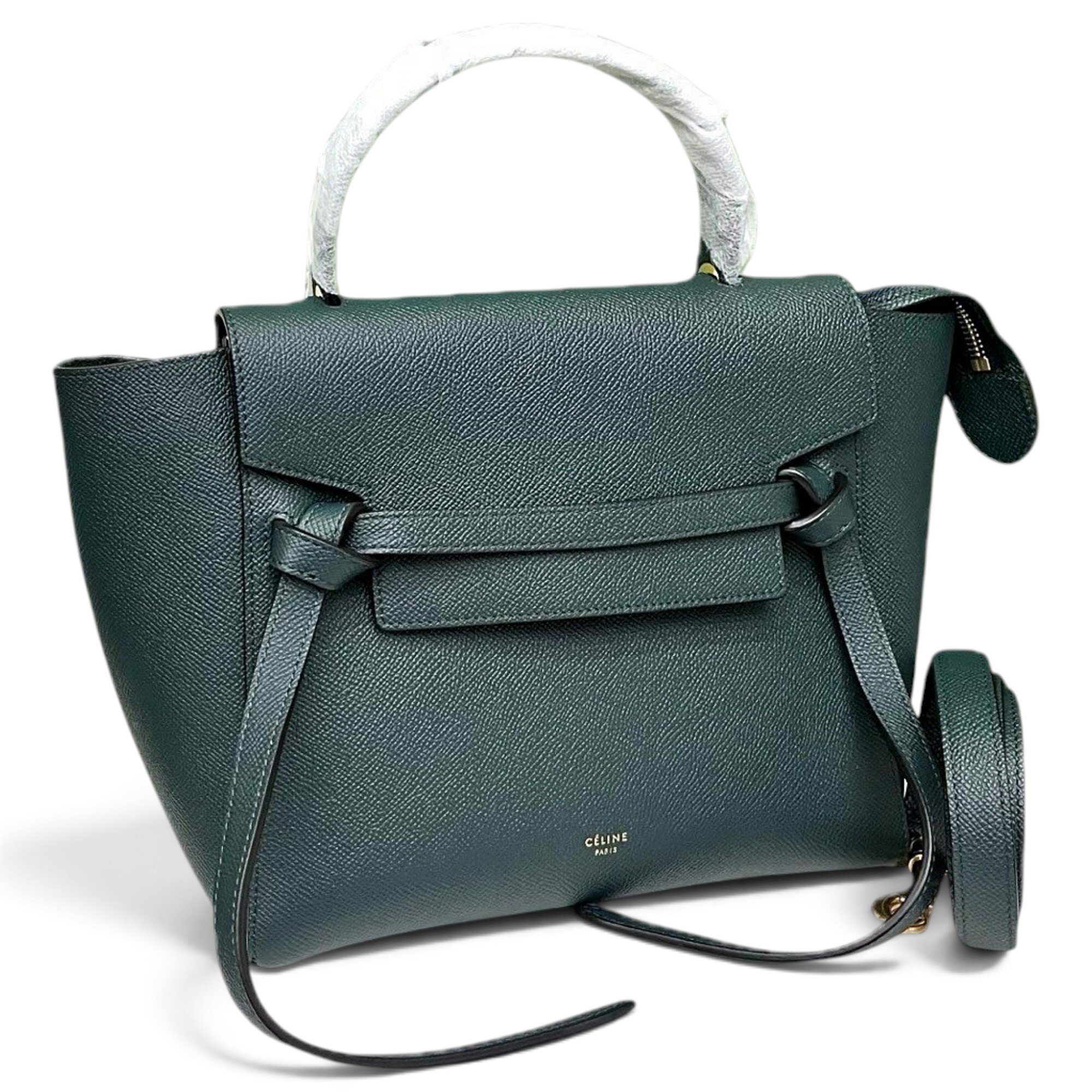 Belt leather handbag