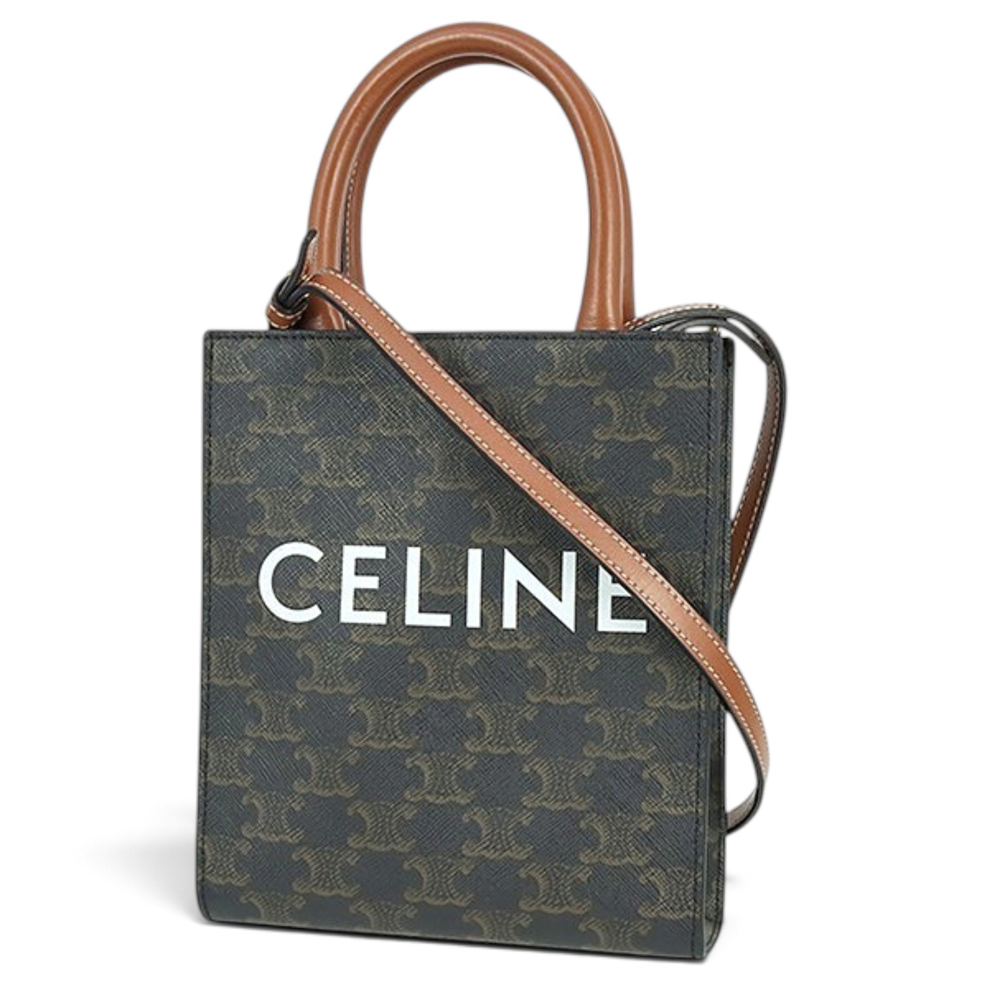 Cabas Vertical leather tote