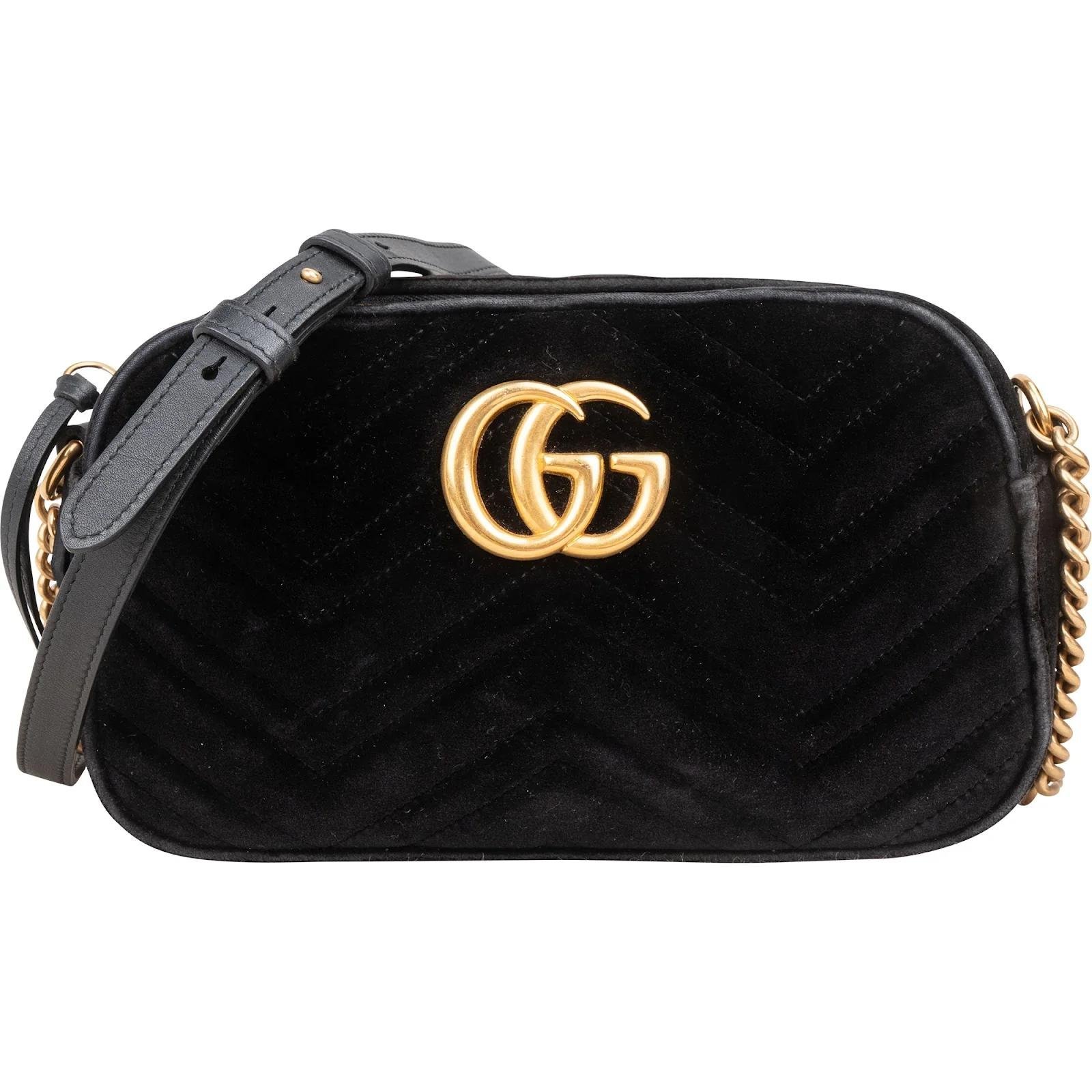 Marmont velvet crossbody bag