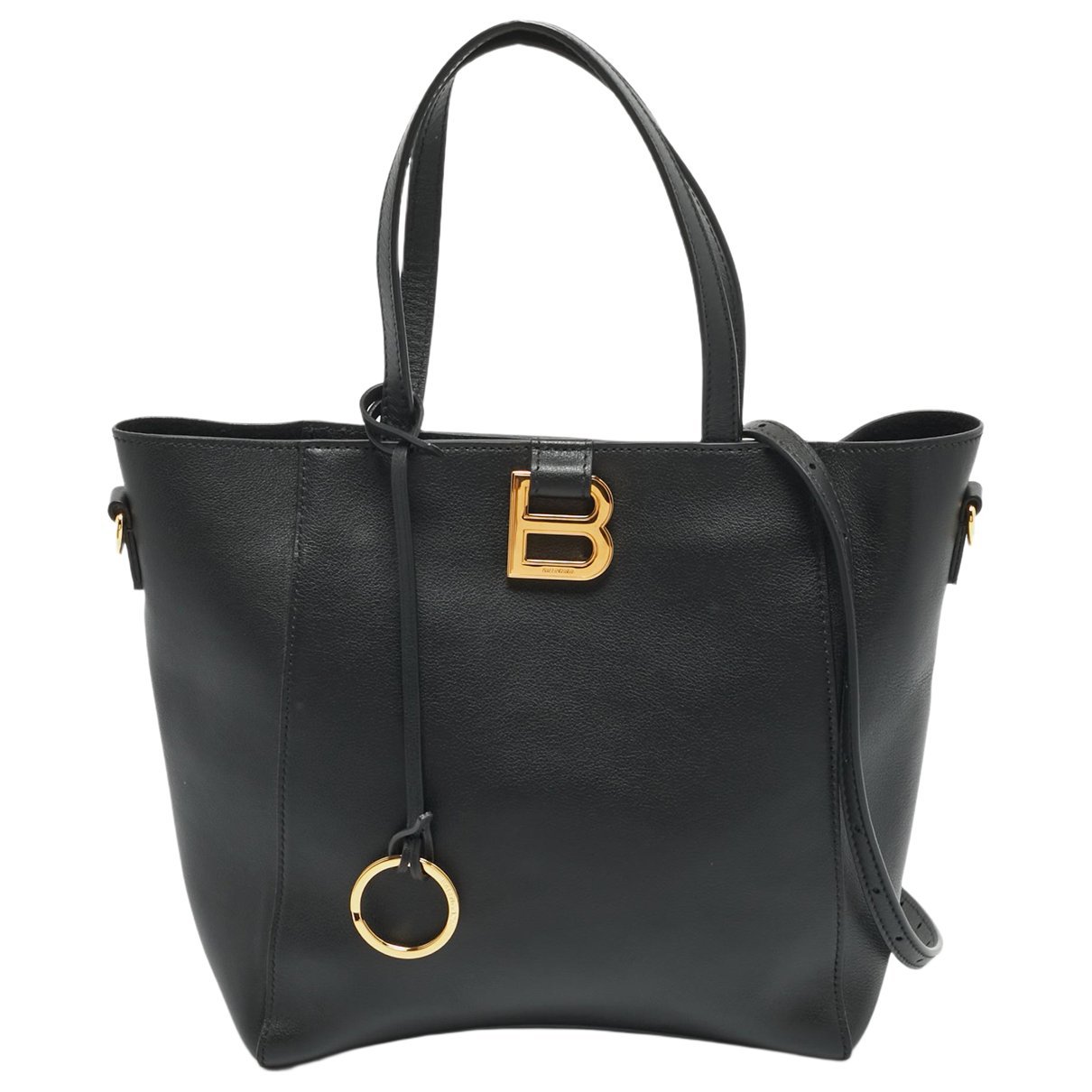 Hourglass leather tote