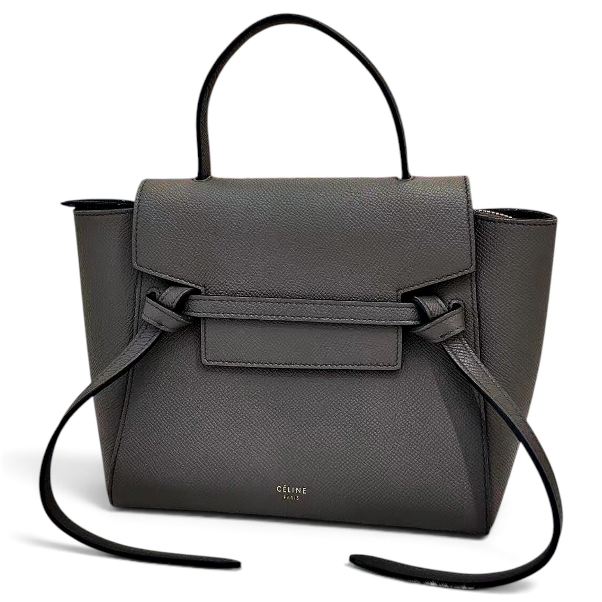 Belt leather handbag