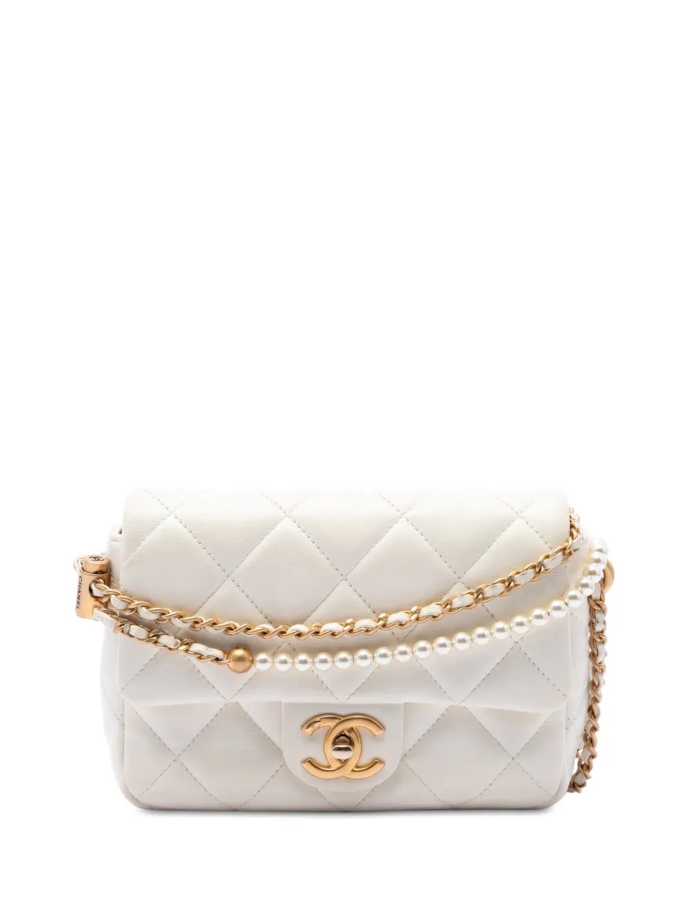 2021-2026 Mini Quilted Lambskin Pearl My Perfect Single Flap crossbody bag