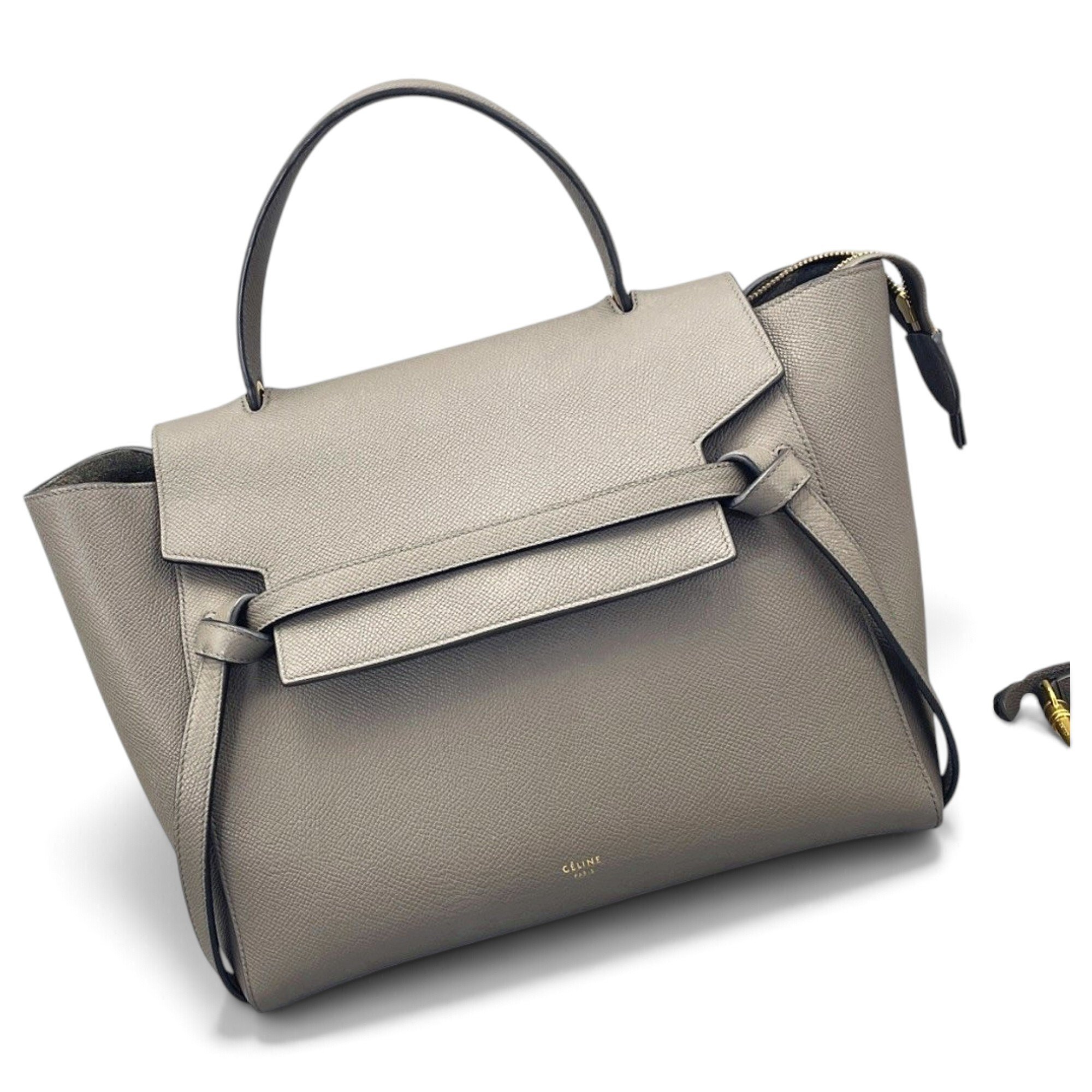 Belt leather handbag