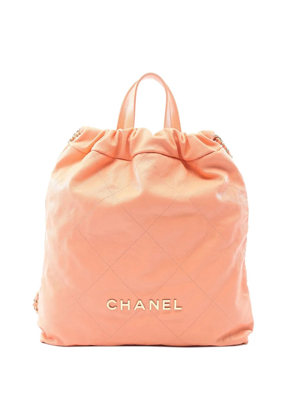 2021-2026 Large Shiny Quilted Caviar 22 backpack