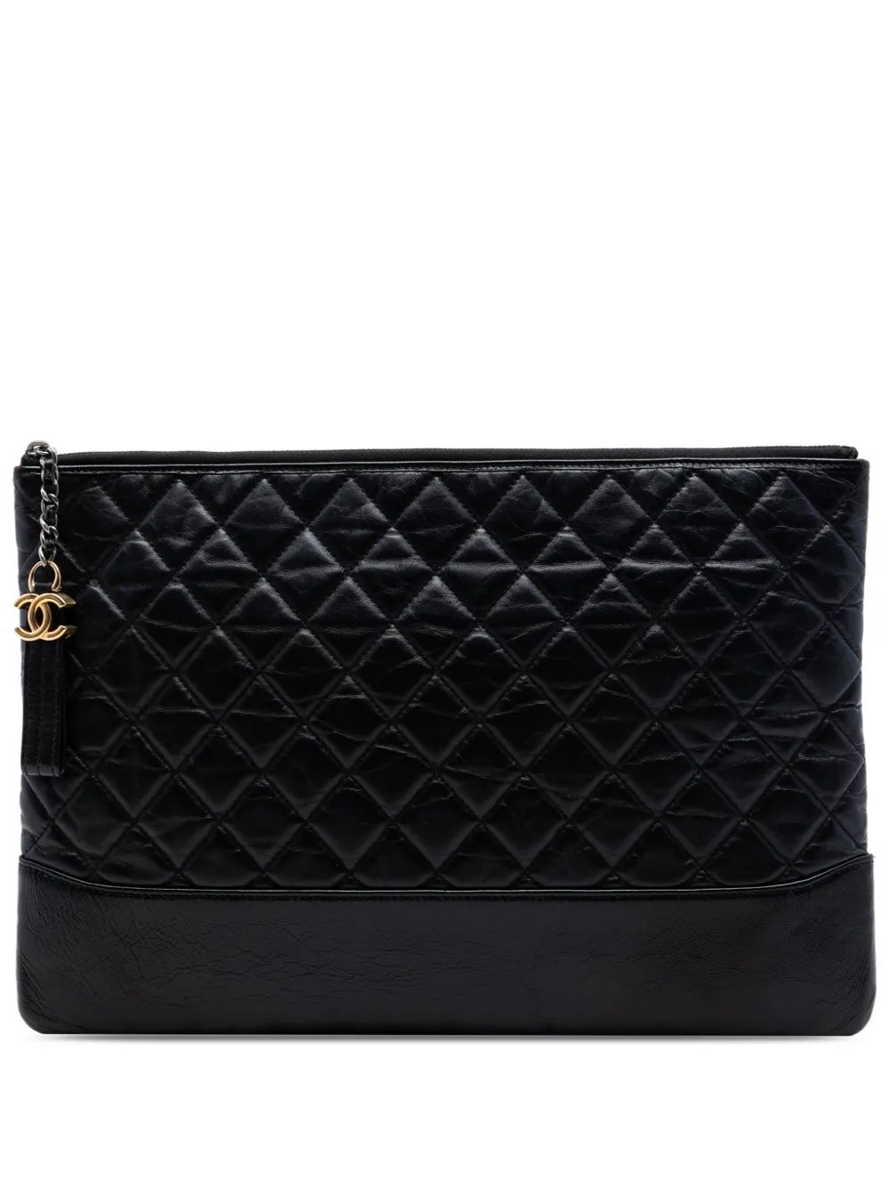 2017-2018 Large Aged Calfskin Gabrielle O Case clutch bag