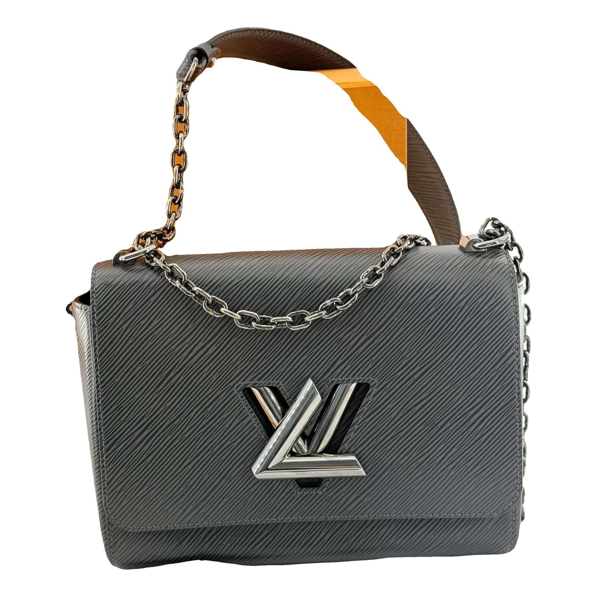 Twist leather handbag