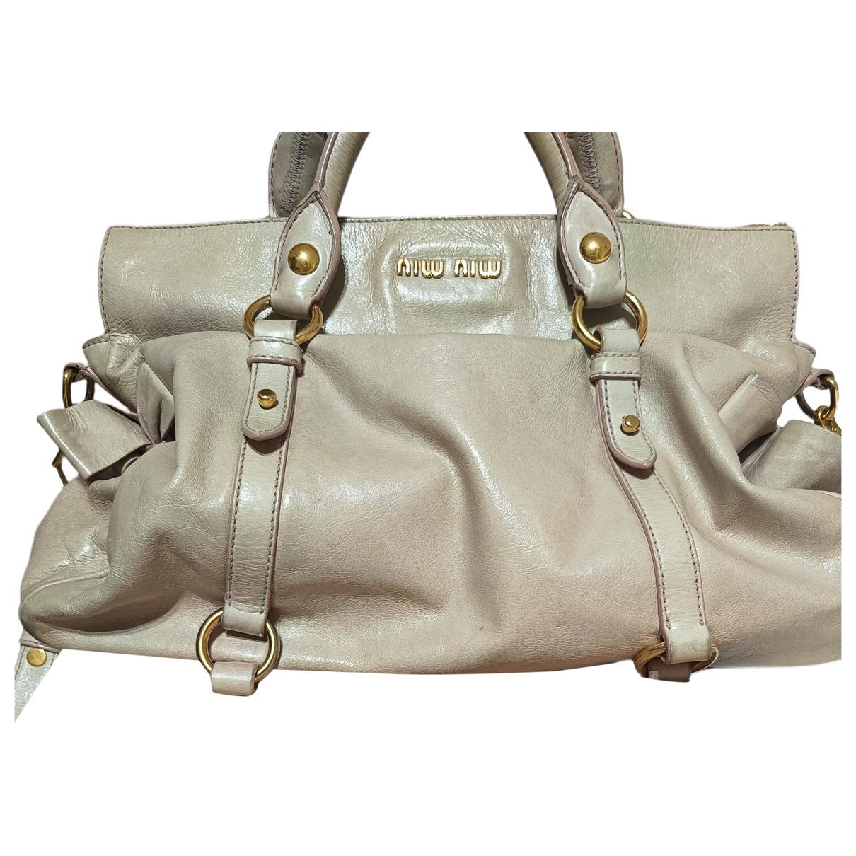 Bow bag leather crossbody bag