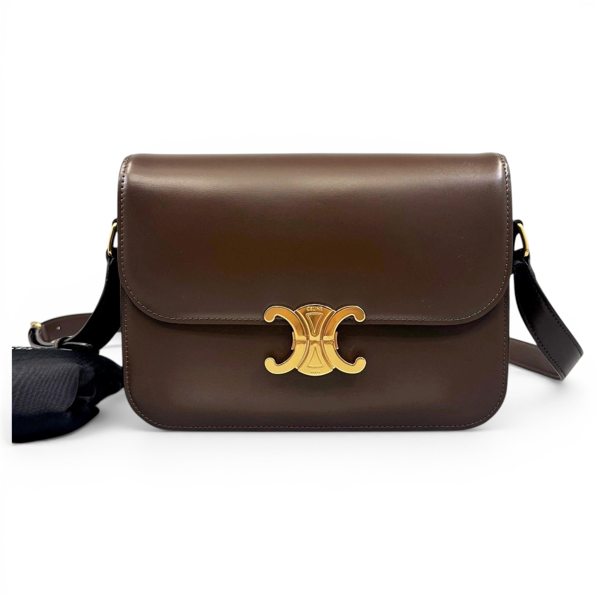Triomphe leather handbag