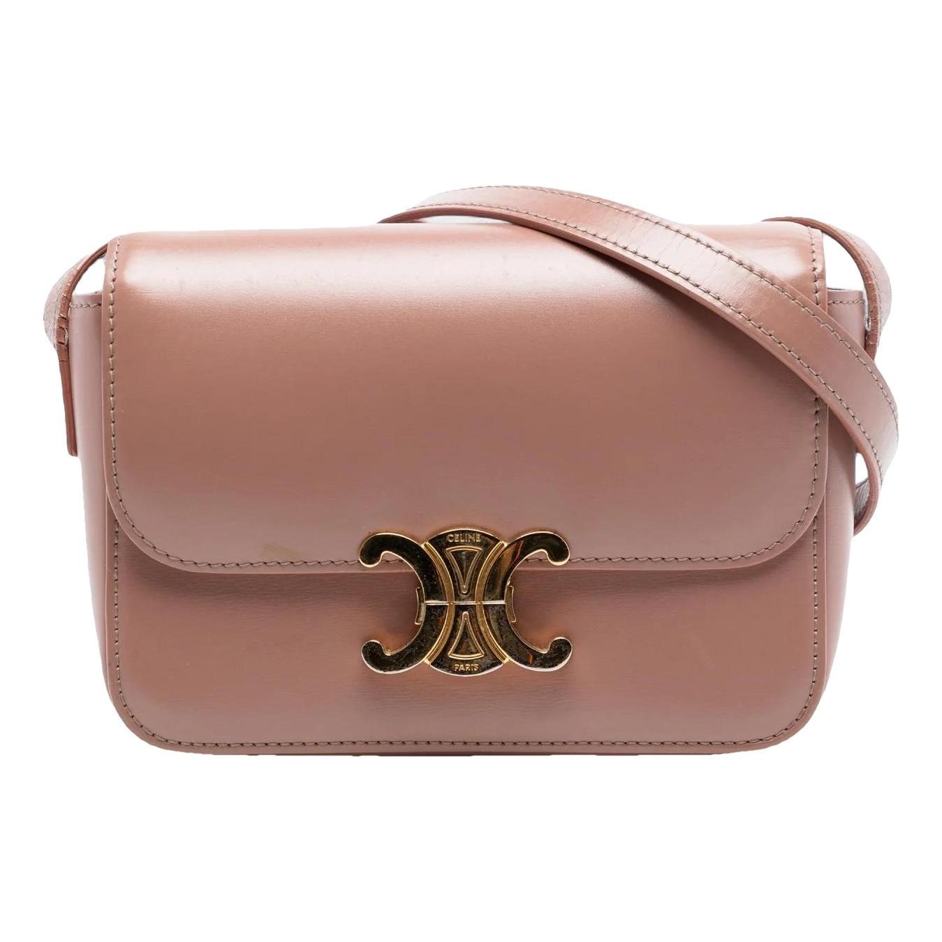 Triomphe leather crossbody bag