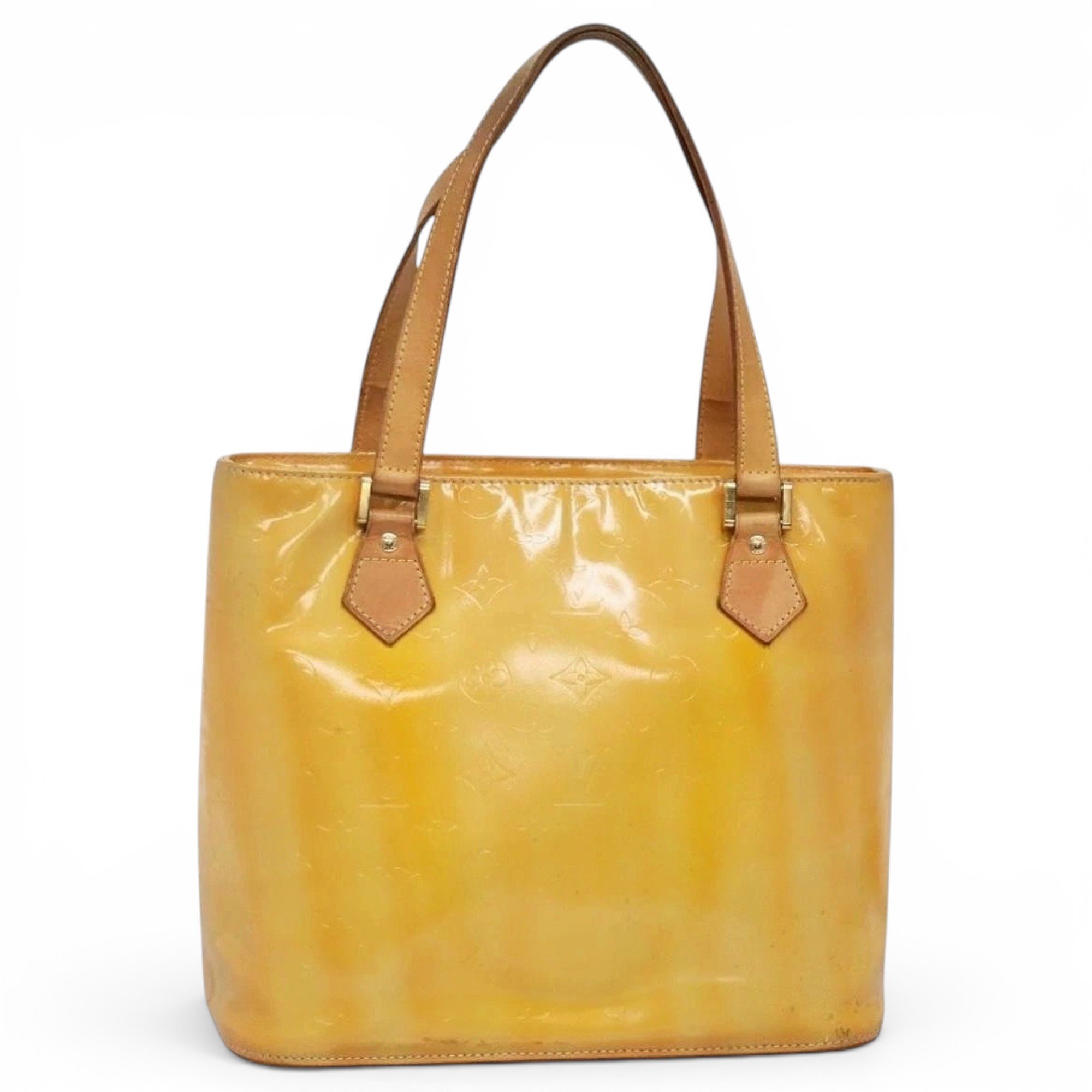 Patent leather handbag