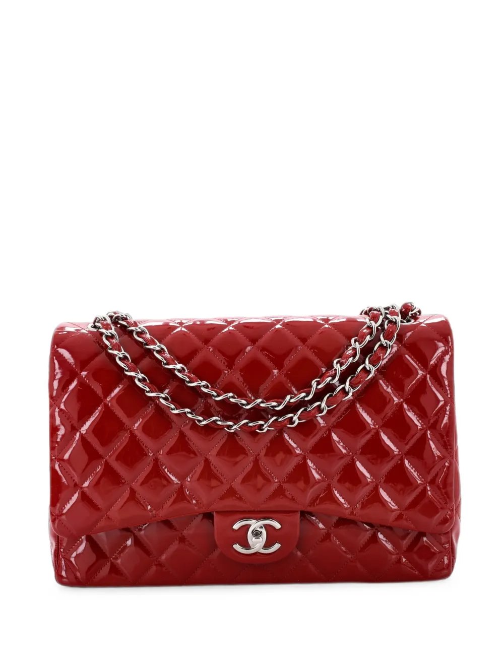 Classic Double Flap Bag Quilted Patent Maxi shoulder bag