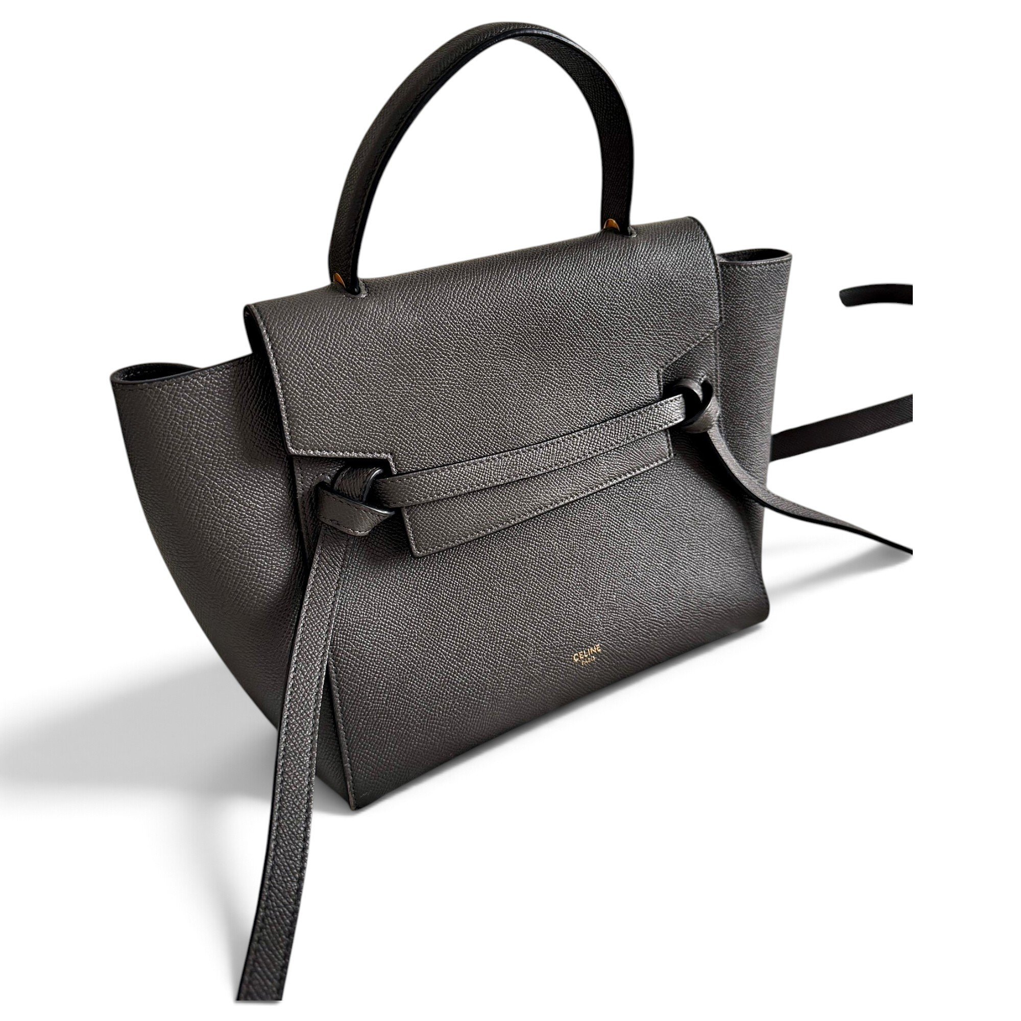 Belt leather handbag
