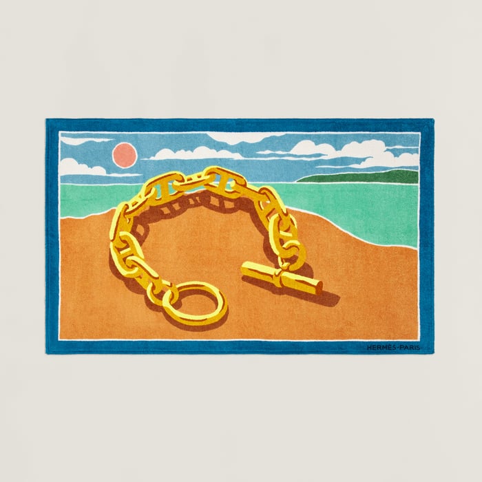 Escale A La Plage Beach Towel