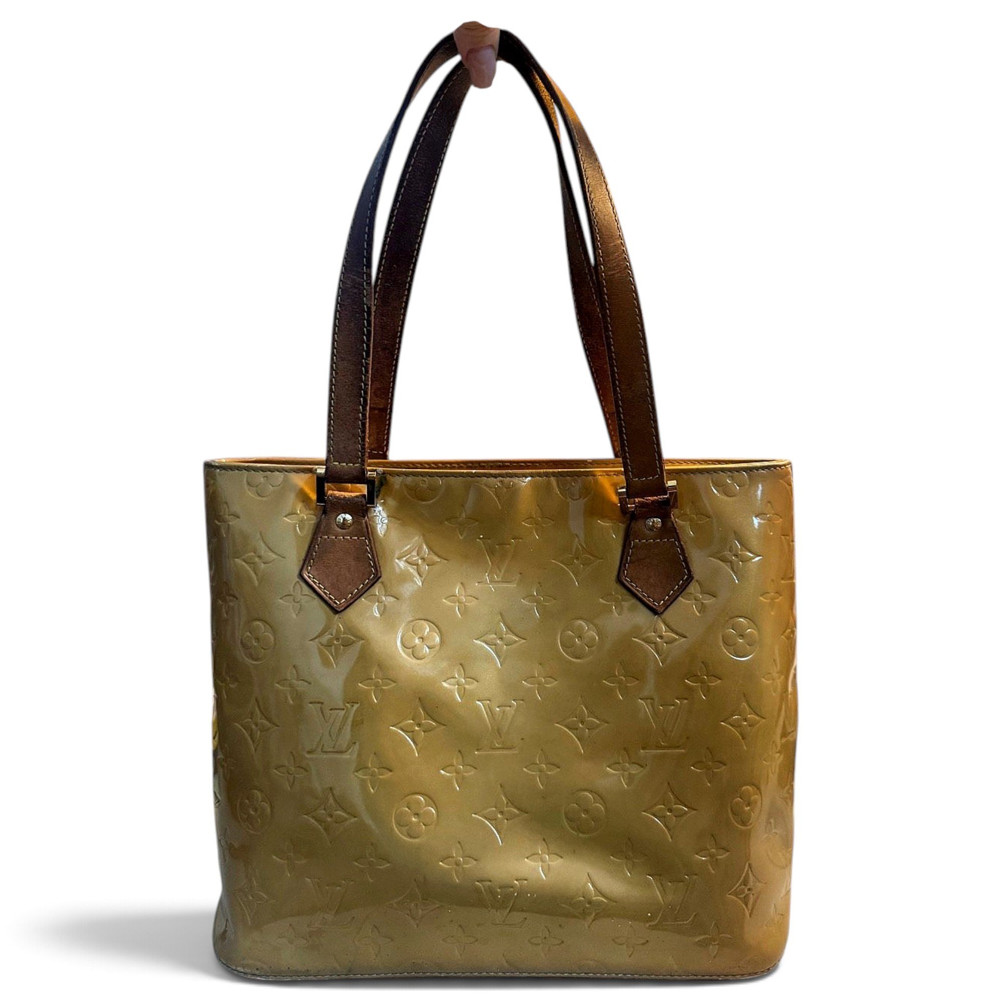 Houston patent leather tote
