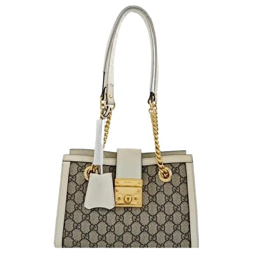 Padlock leather handbag