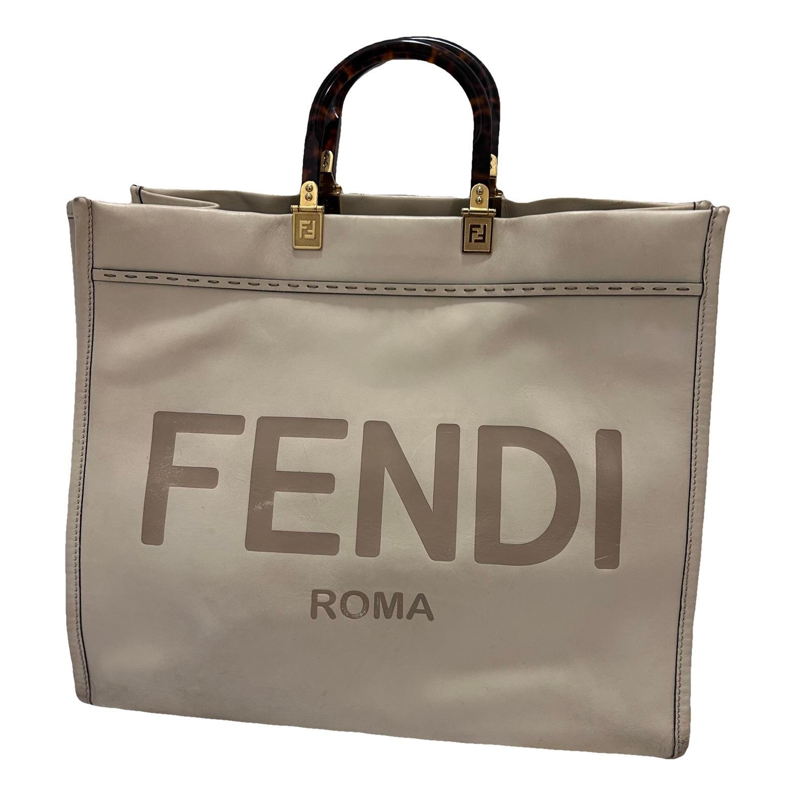 Sunshine leather tote