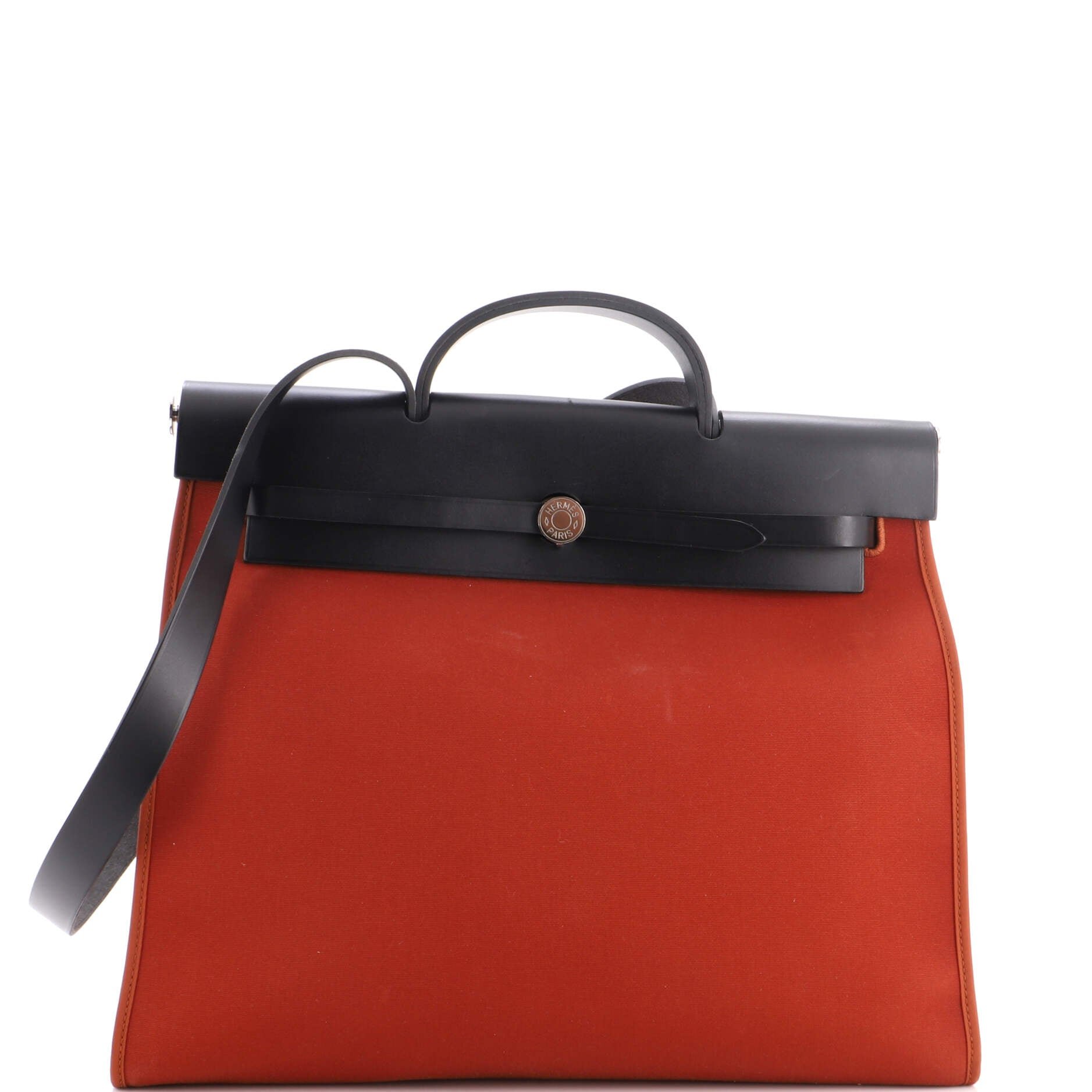 Herbag Zip Leather and Toile 39