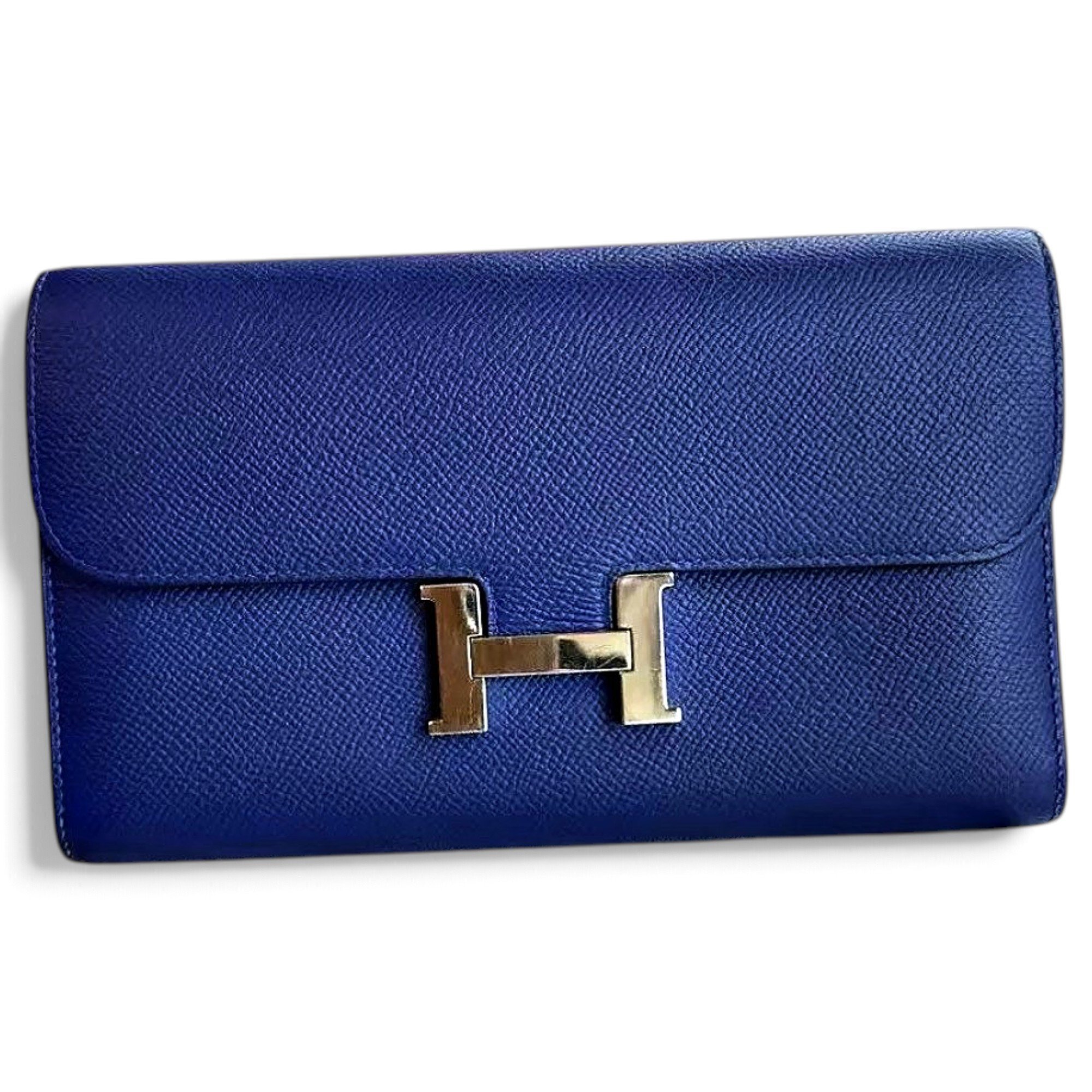 Leather clutch bag