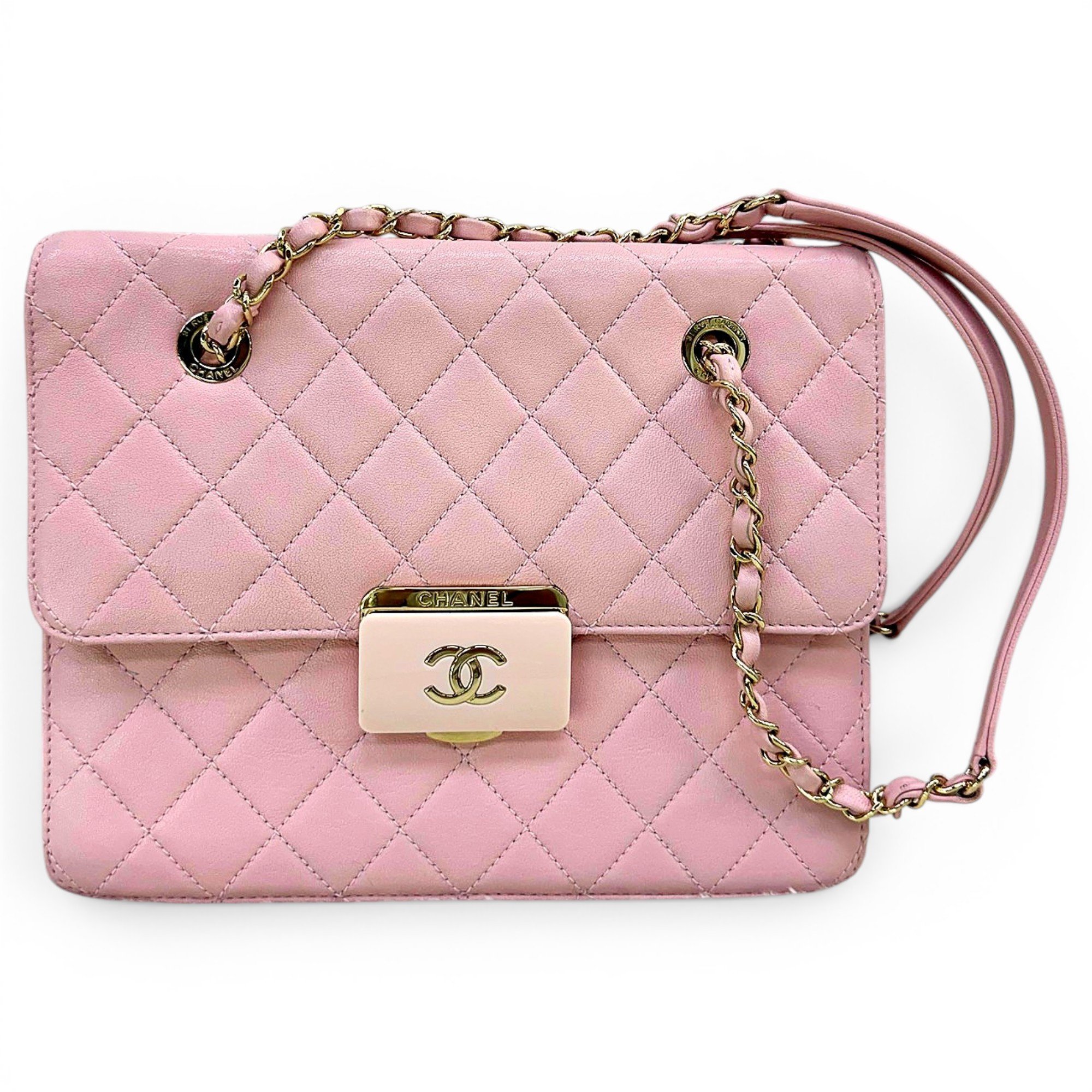Patent leather handbag