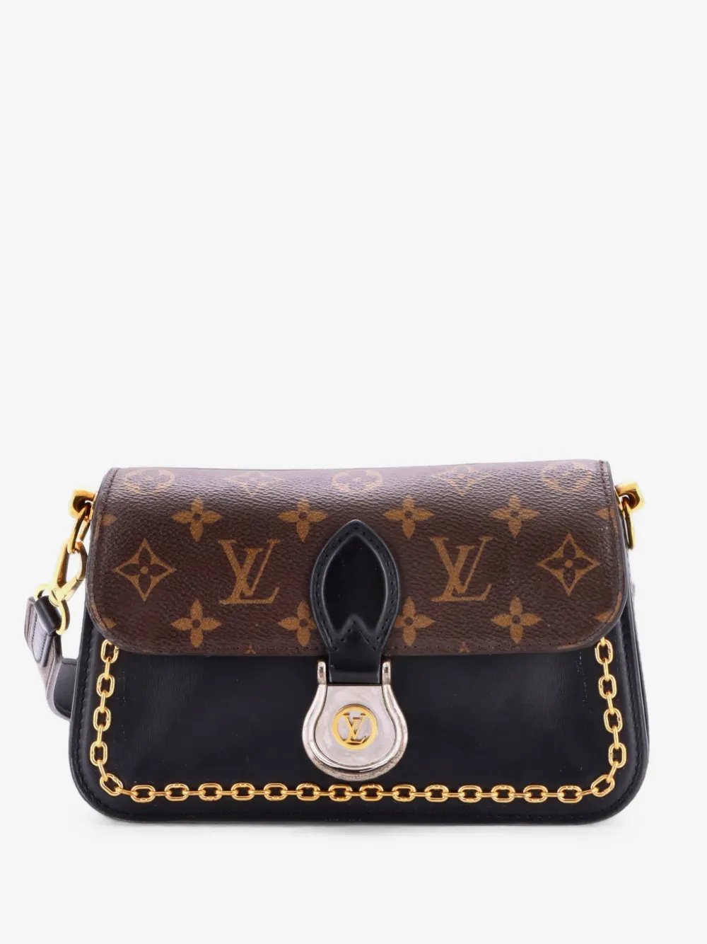 Neo Saint Cloud Monogram Canvas and Leather shoulder bag