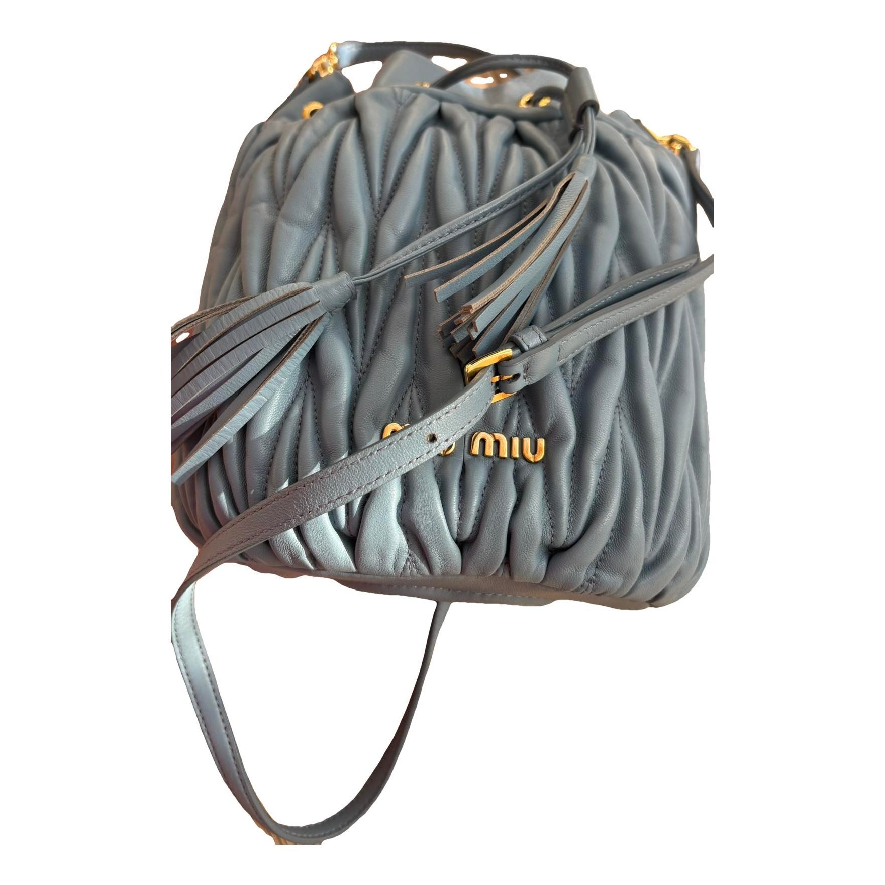 Matelassé leather crossbody bag