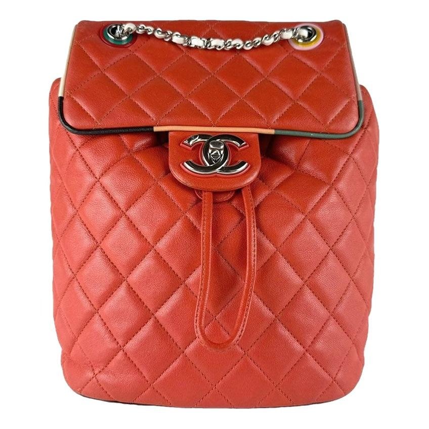 Leather backpack
