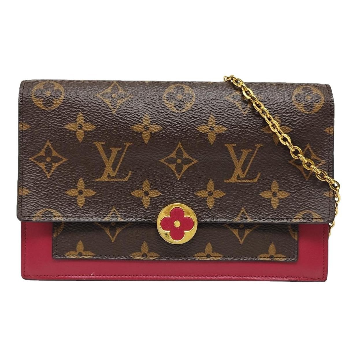 Chaîne Flore leather handbag