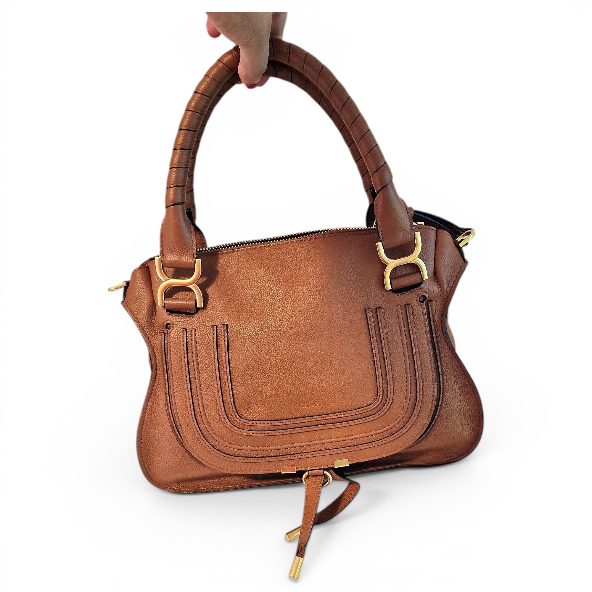 Marcie leather handbag