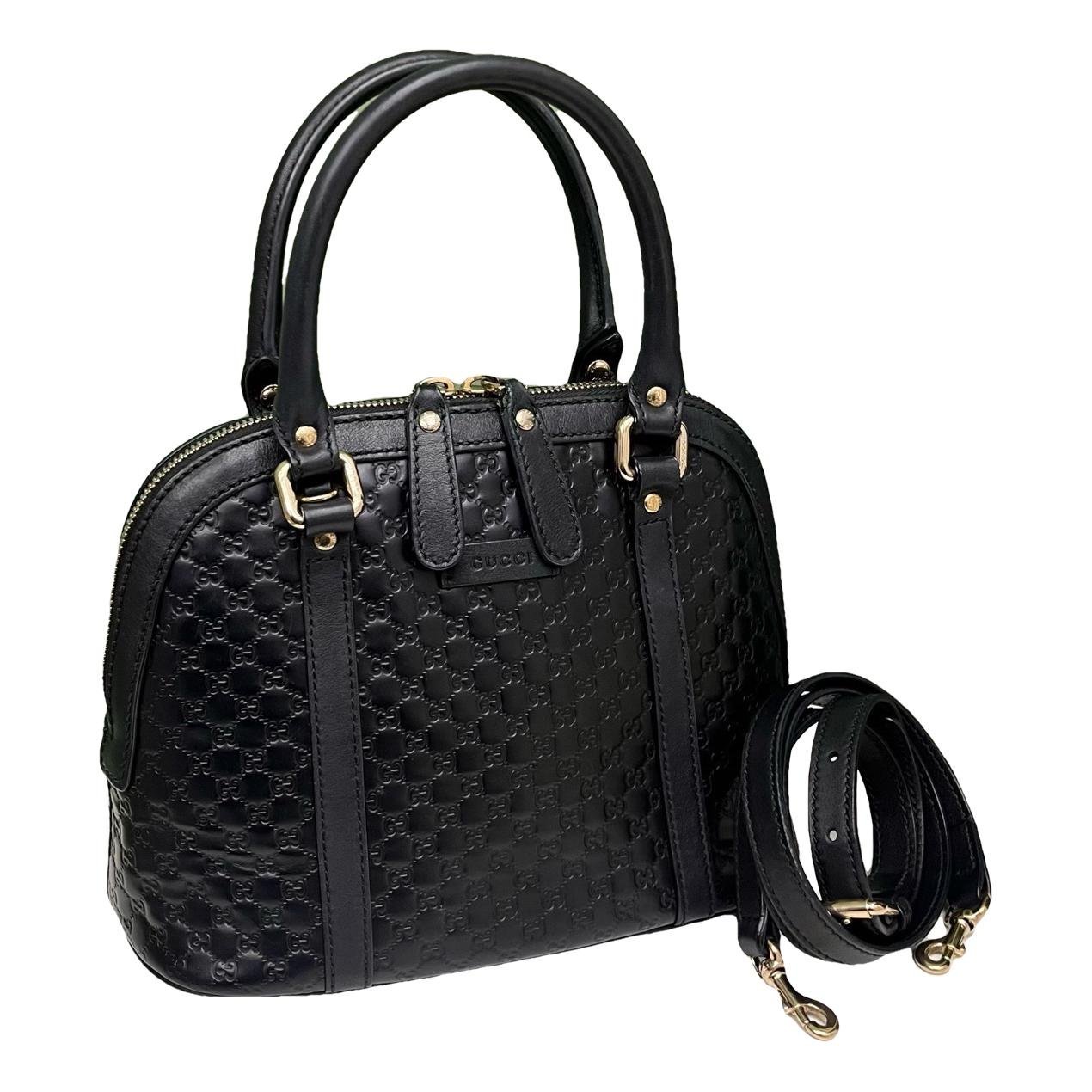 Dôme leather handbag