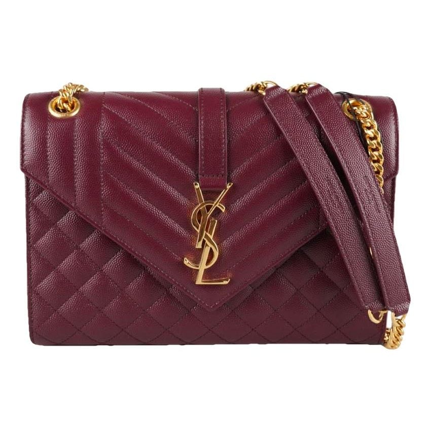 Envelope leather handbag