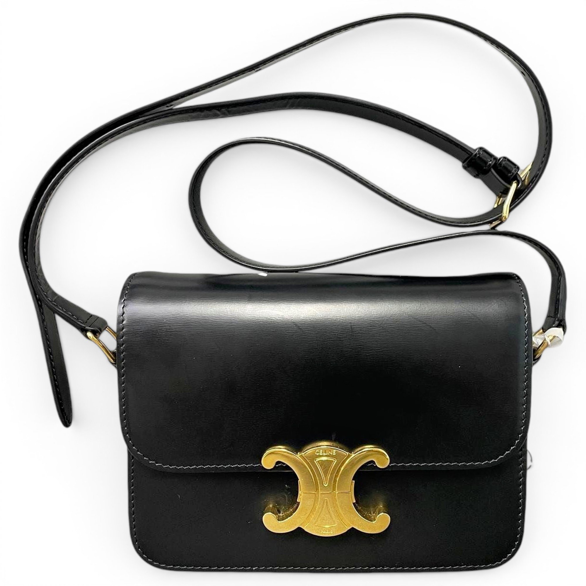Triomphe leather handbag