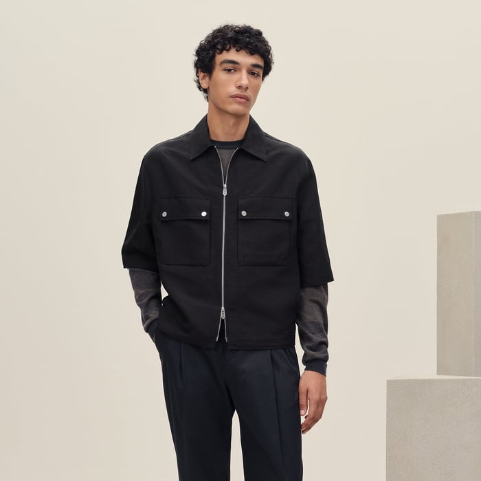 Noir Short-sleeve Overshirt