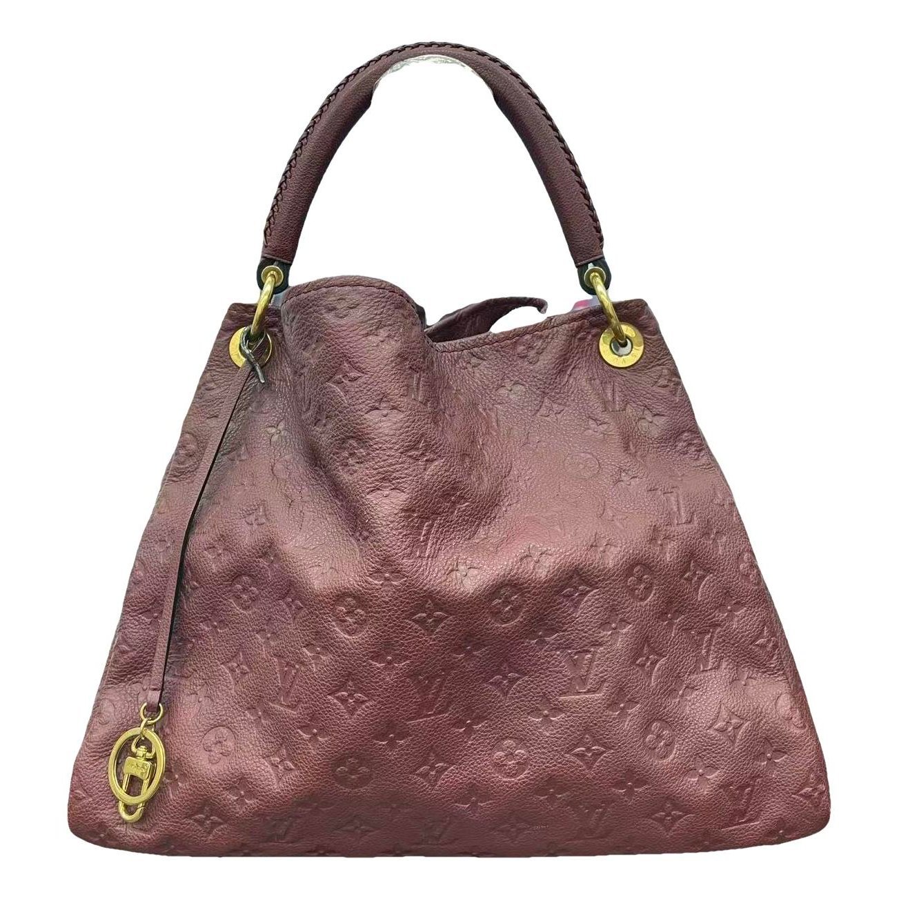 Artsy leather handbag