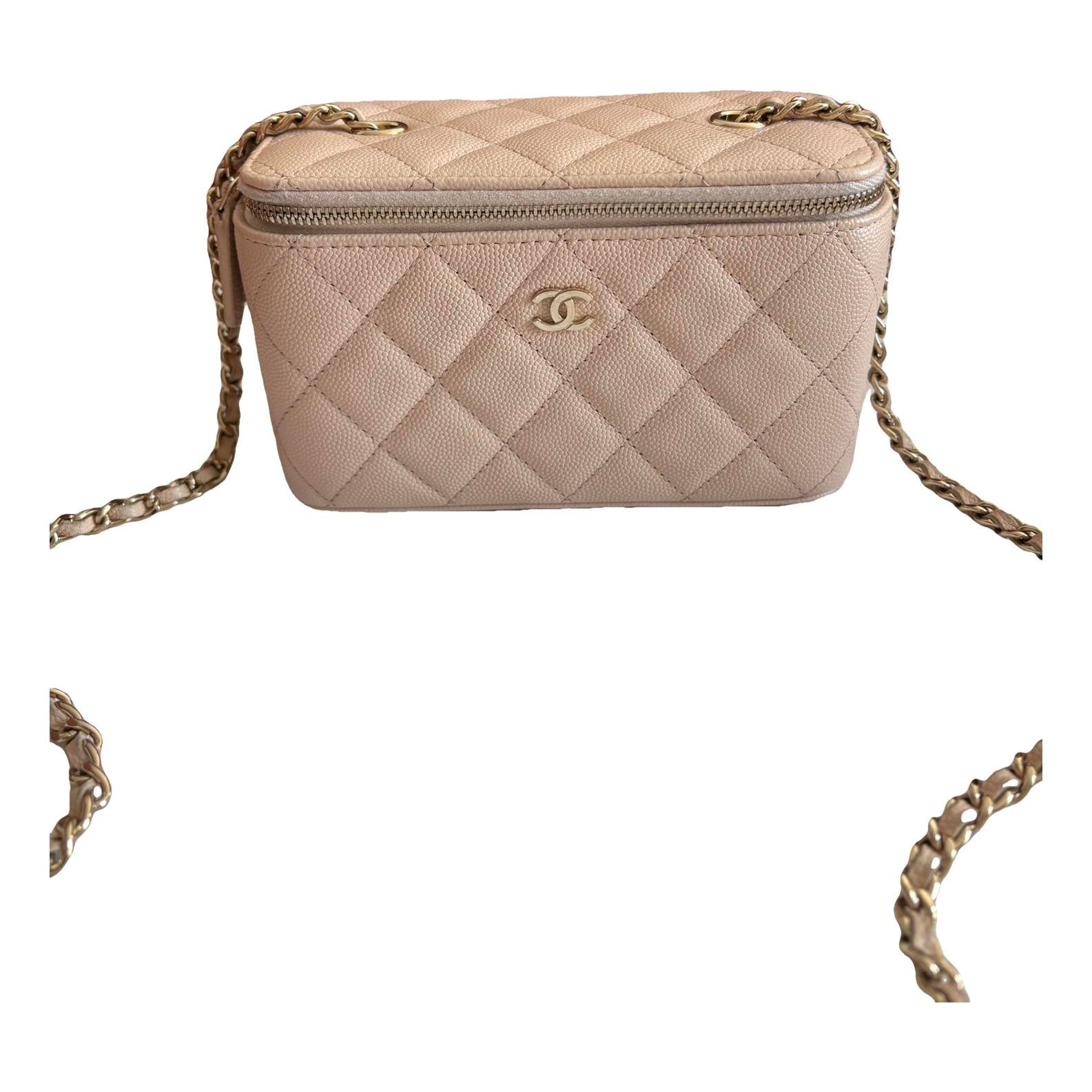 Trendy CC Vanity leather crossbody bag