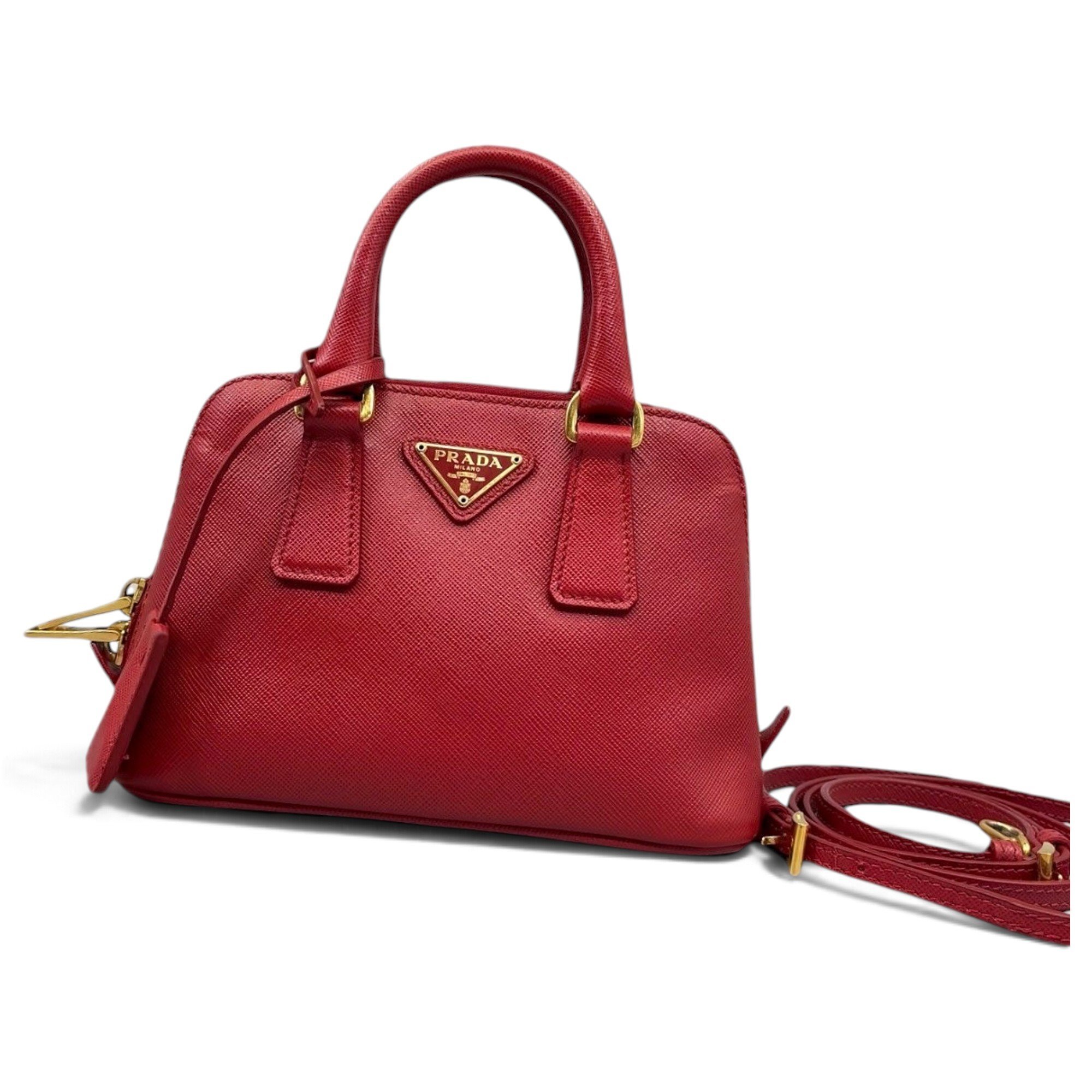 Promenade leather handbag