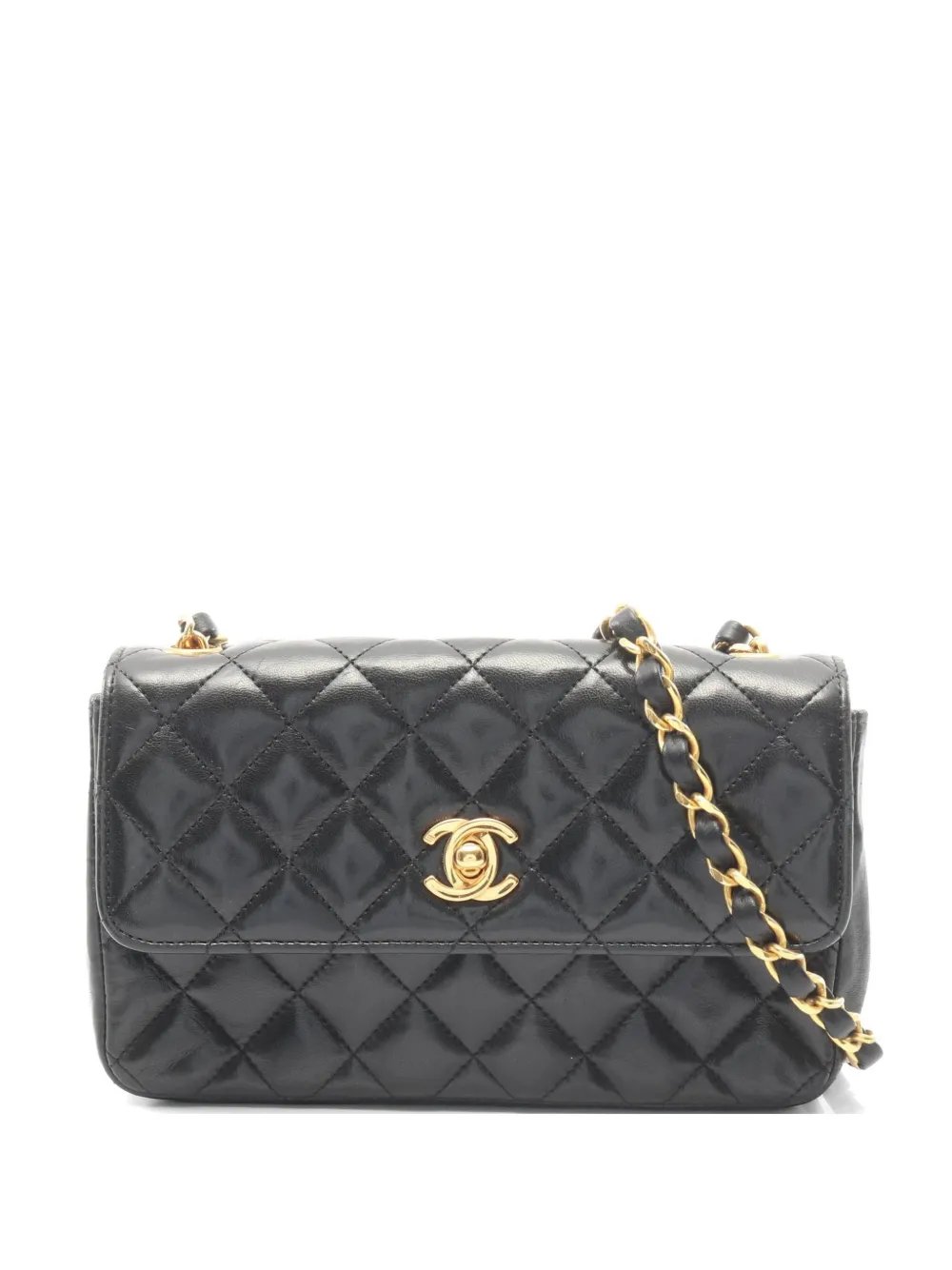 1989-1991 diamond-quilting chain-strap shoulder bag