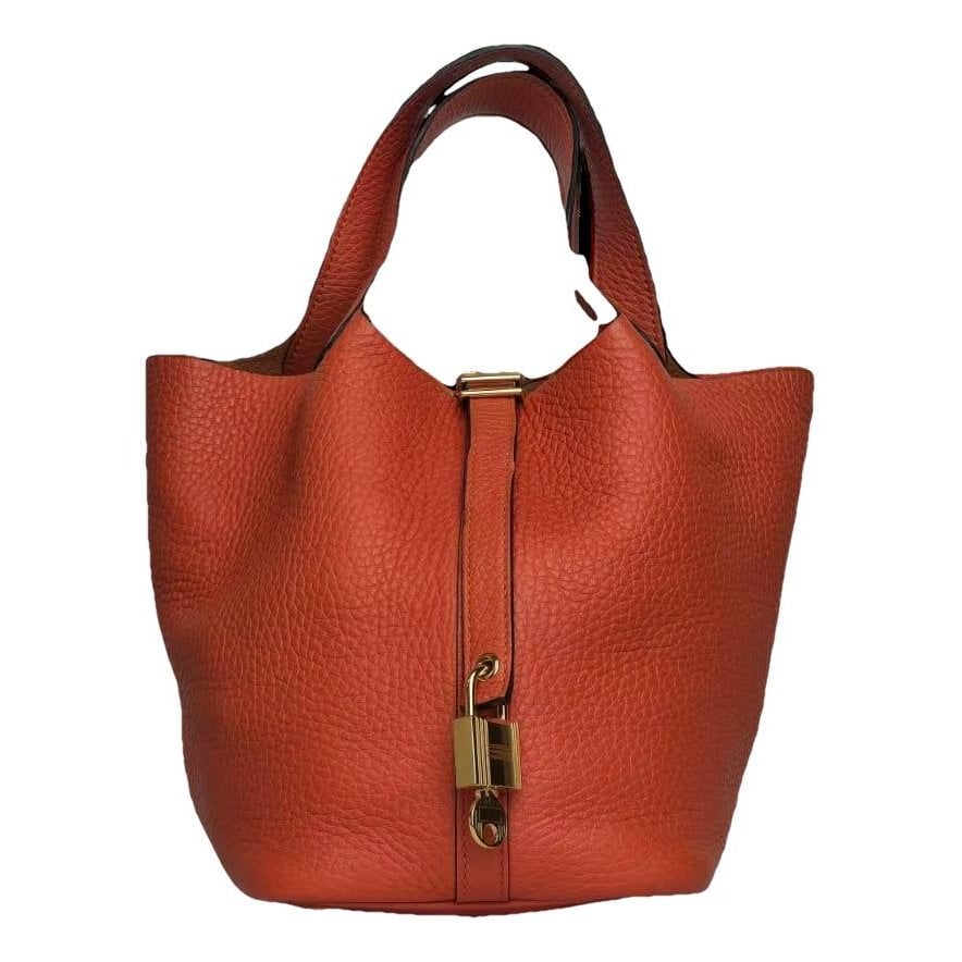 Picotin leather handbag