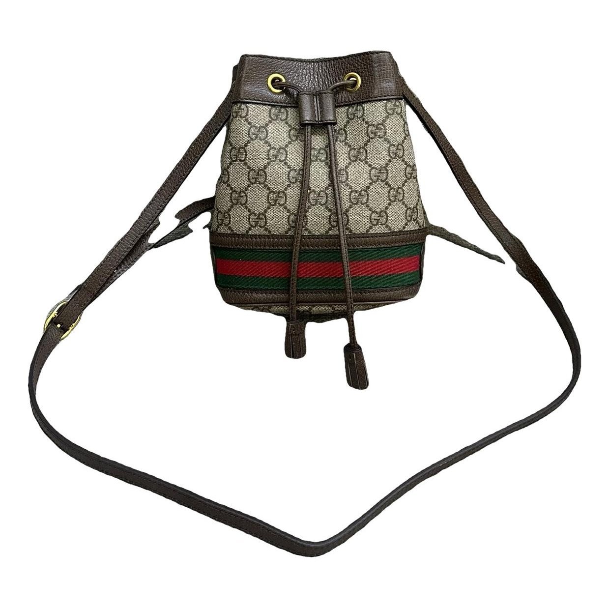 Ophidia Bucket leather handbag