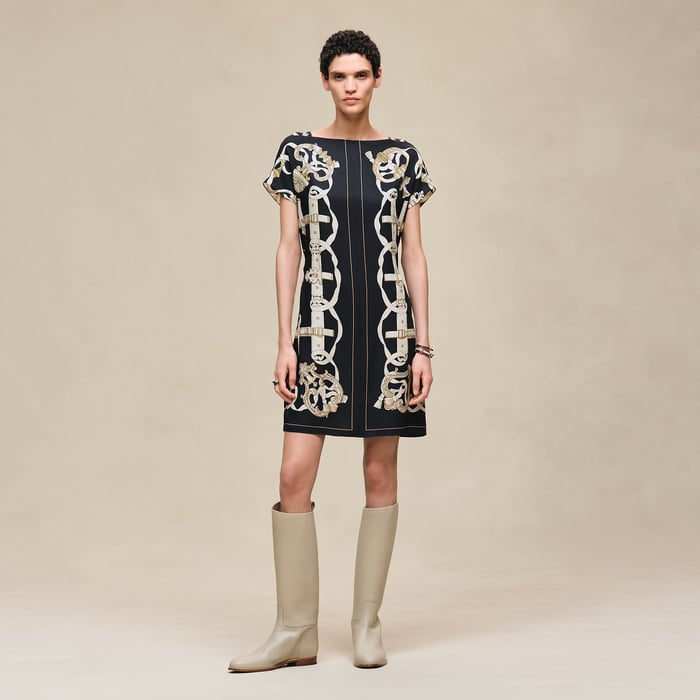 Noir "Ferronnerie Remix" Tunic