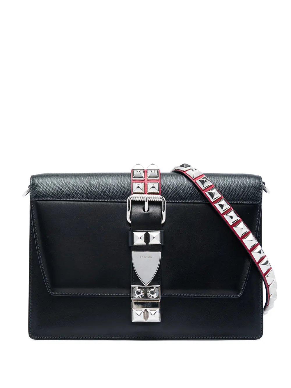2010-2026 City Calf and Saffiano Studded Elektra crossbody bag